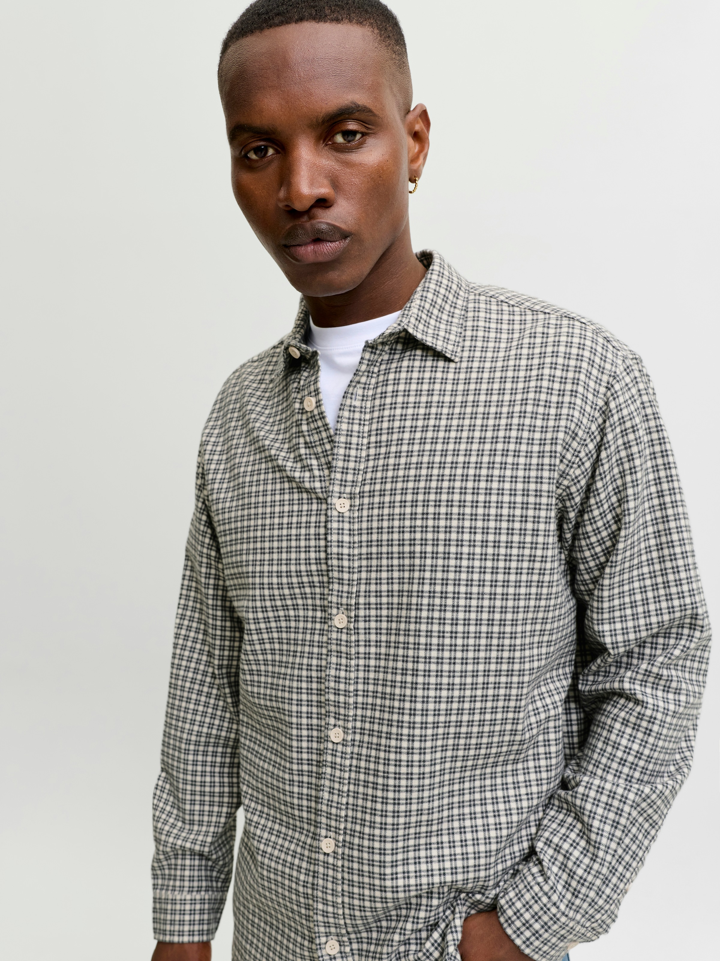 Jack & Jones Langarmhemd »JJCARTER CHECK SHIRT LS SN« Baumwolle, relaxed fit