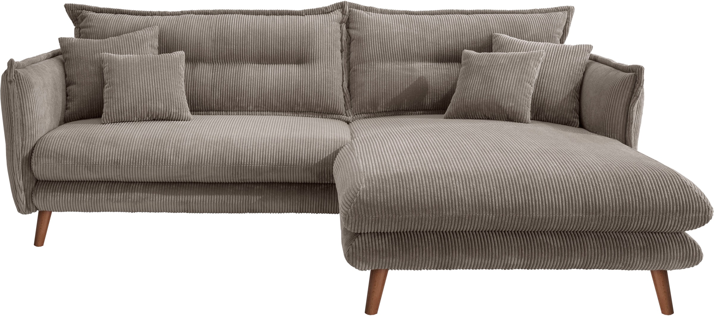 INOSIGN Ecksofa »Lazio modern und bequem, schmale Armlehnen, tolle Detailve günstig online kaufen