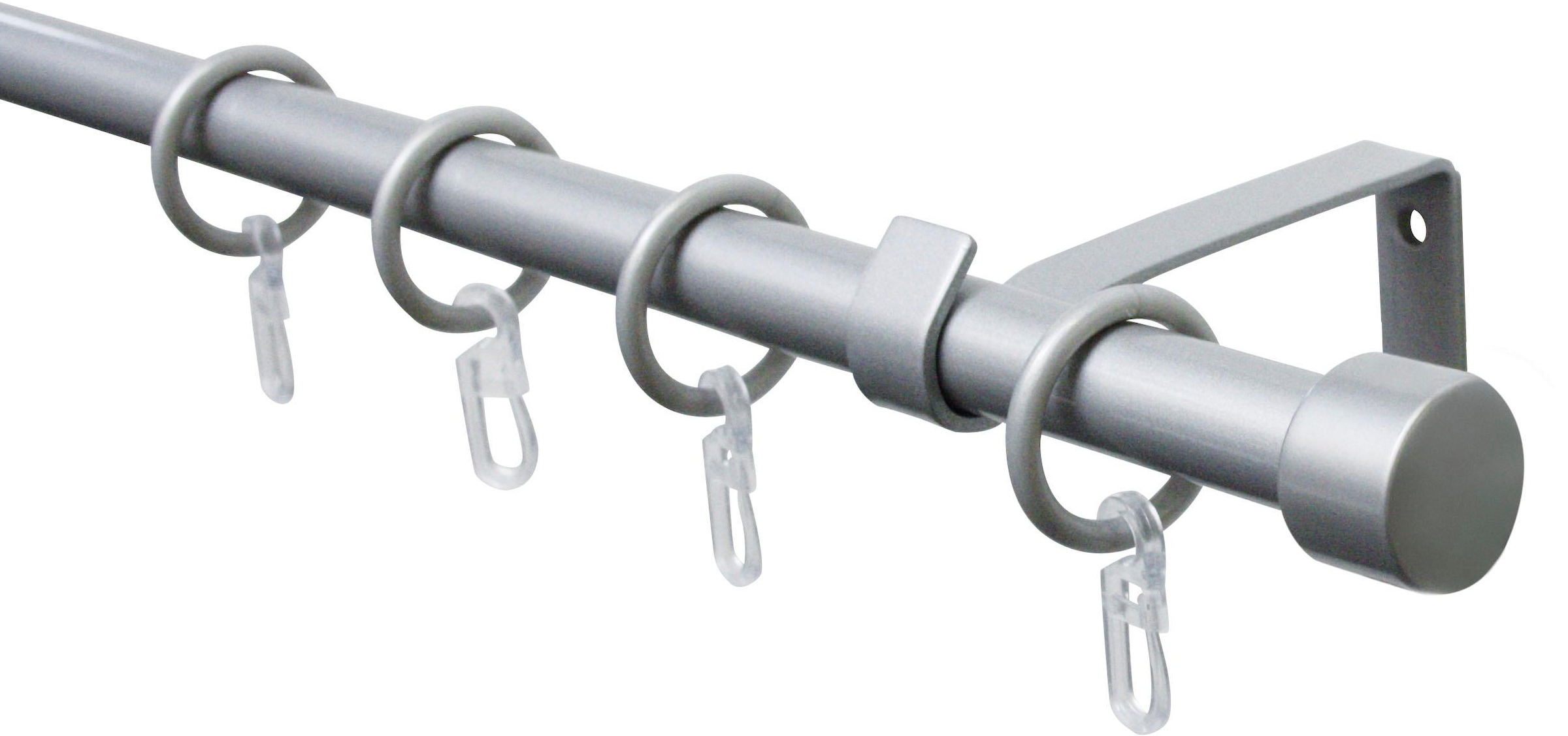 GARDINIA Gardinenstange »Set Metall« Ø 16 mm 1 läufig-läufig ausziehbar 1-L günstig online kaufen