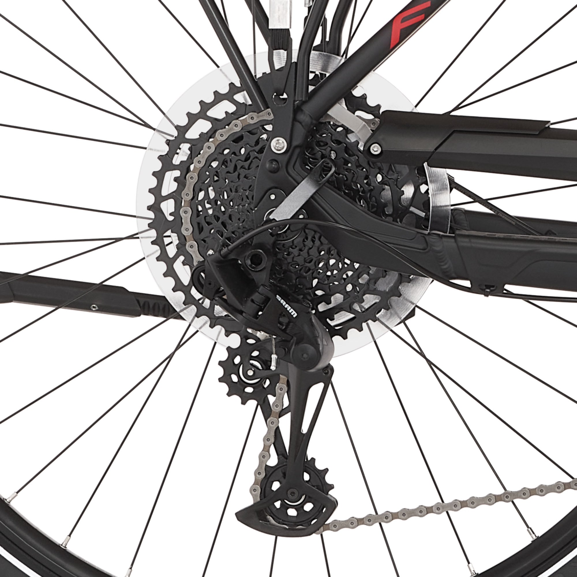 FISCHER Fahrrad E-Bike »VIATOR N100 55 711«, 12 Gang, SRAM, Schaltwerk SX EAGLE