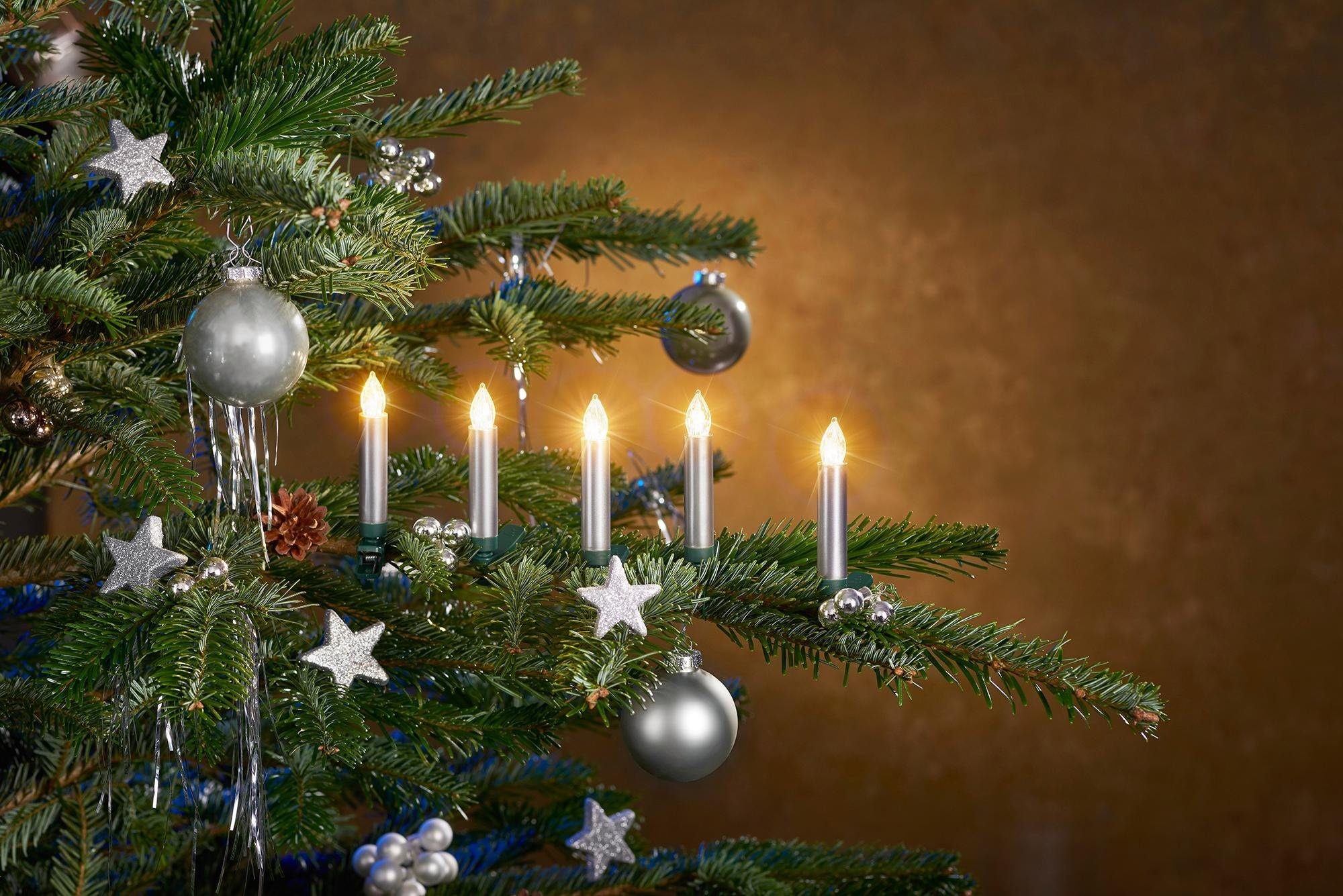 BONETTI LED-Christbaumkerzen »Weihnachtsdeko aussen, Christbaumschmuck«,  kabellos, 25 Kerzen plus Zubehör auf Raten kaufen