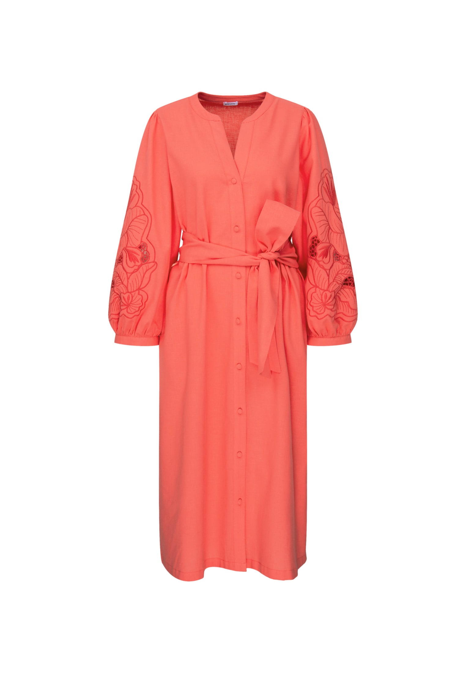 seidensticker Sommerkleid »Schwarze Rose«, 7/8-Arm Rundhals Uni