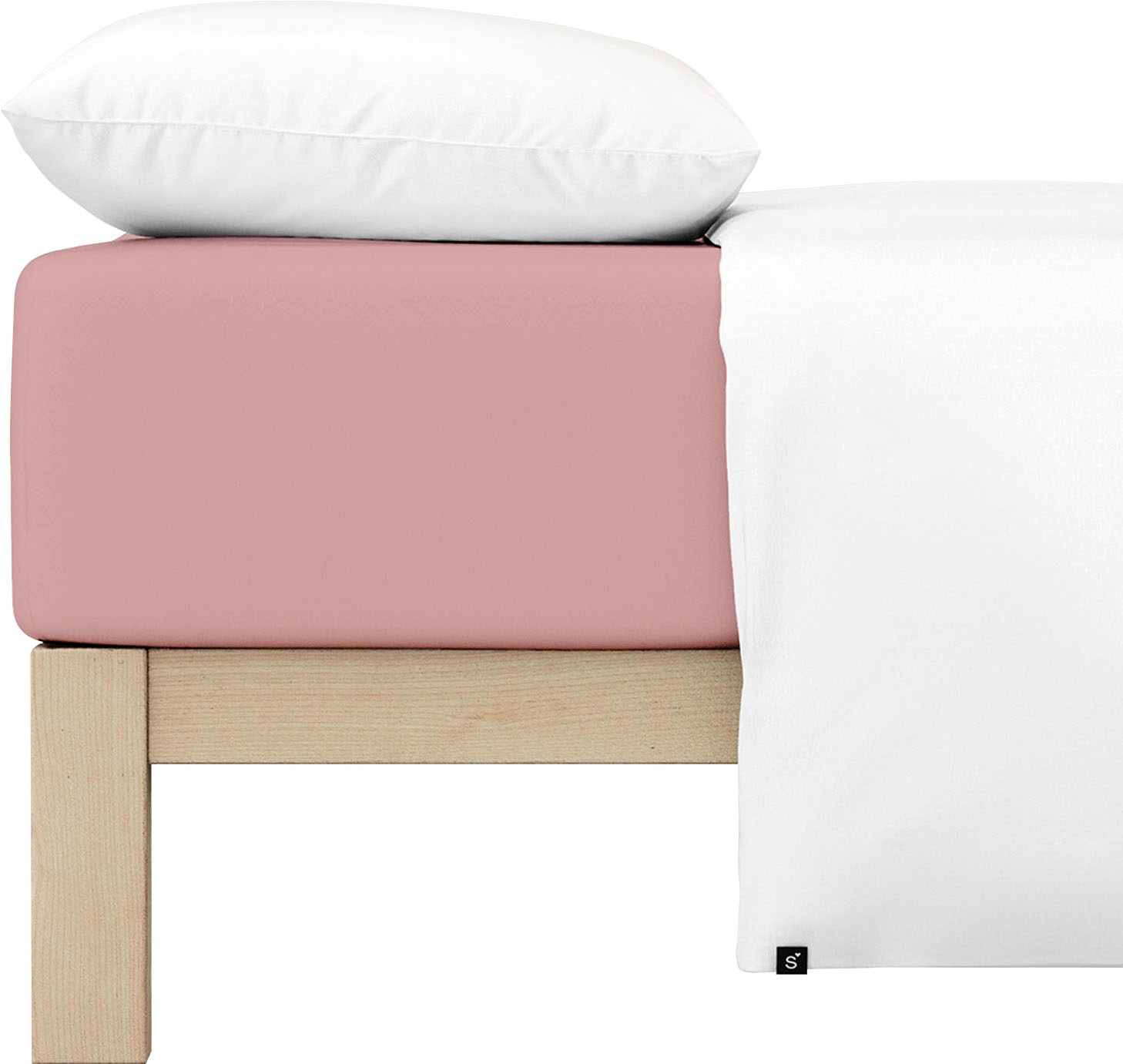 Schlafgut Spannbettlaken »PURE Bio-Baumwolle mit Elasthan, dehnbar blickdicht, straff, Bettlaken«, PREMIUM Laken für Matratzen bis 30cm Höhe, in 90x200, 140x200, 180x200