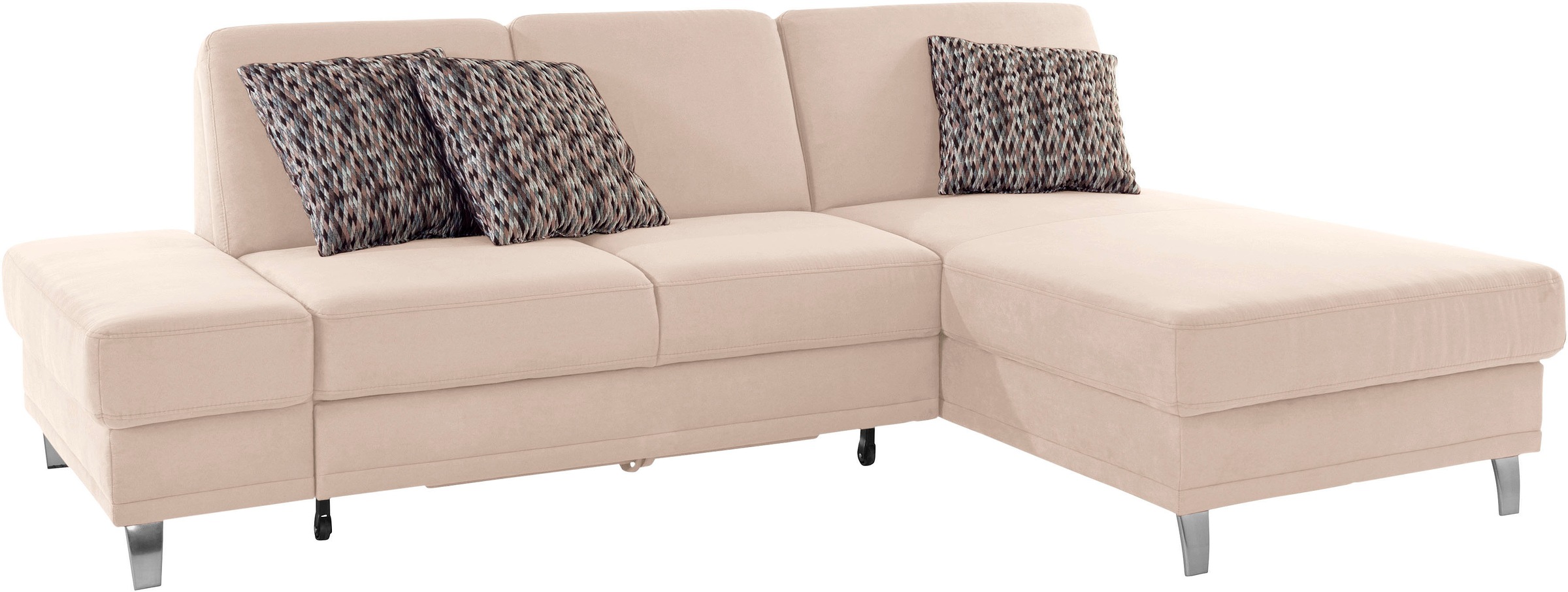 sit&more Ecksofa »Clio L-Form«, wahlweise mit Bettfunktion oder Vorziehsitz und Bettkasten, Federkern