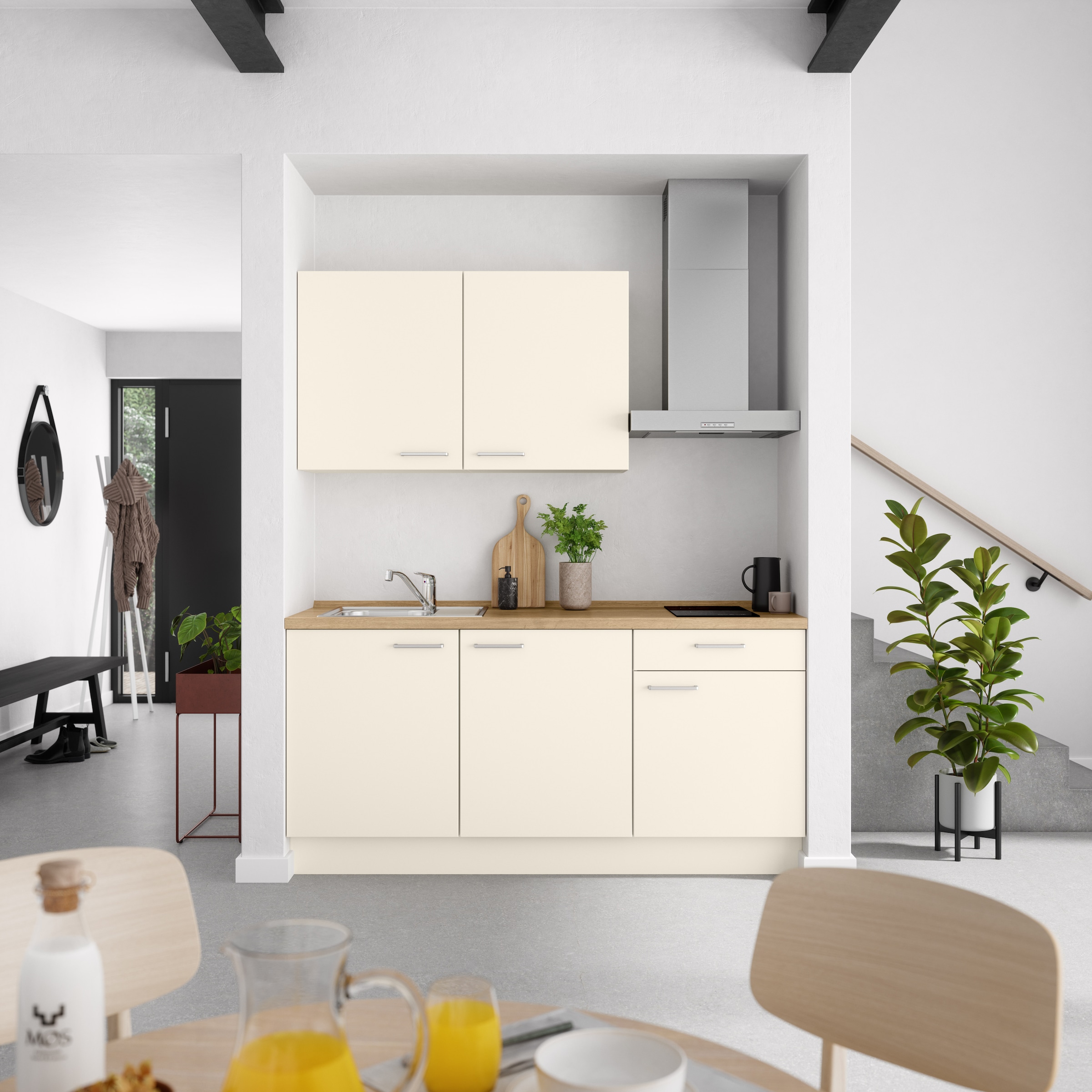 nobilia® Küchenzeile »"Touch I"«, vormontiert, Ausrichtung wählbar, Breite 180 cm, wahlw. mit E-Geräten
