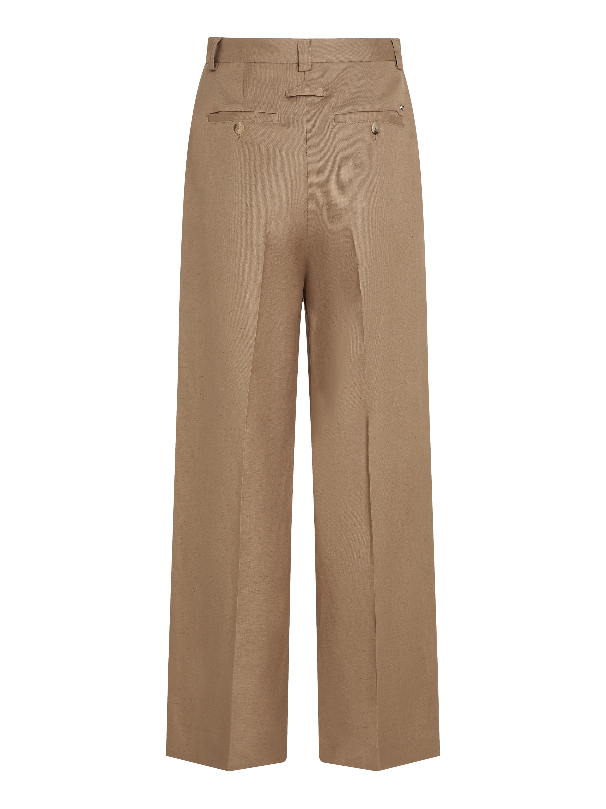 Tommy Hilfiger Leinenhose »VISCOSE LINEN WIDE LEG PANTS«, mit Bügelfalten,kühlendes Premium Leinen
