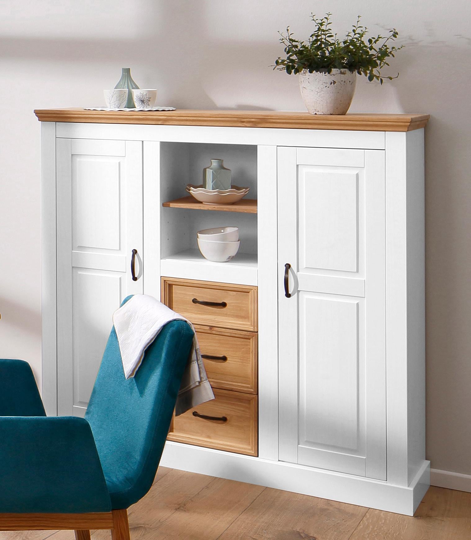 Home affaire Highboard »Selma«, Stauraumschrank, Breite 130 cm