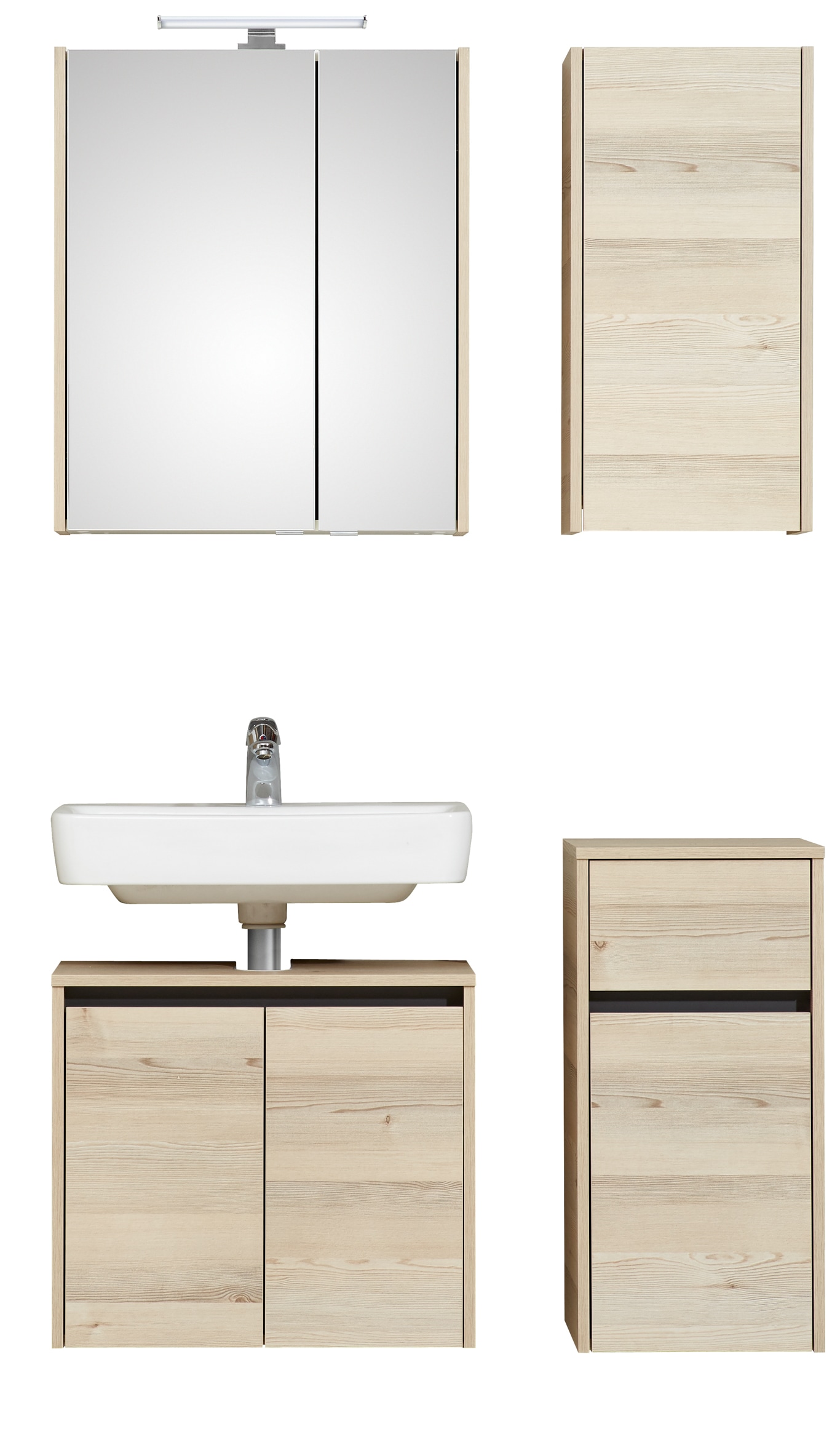 Saphir Badmöbel-Set »Quickset 393«, (Komplett-Set, 4 St.) günstig online kaufen