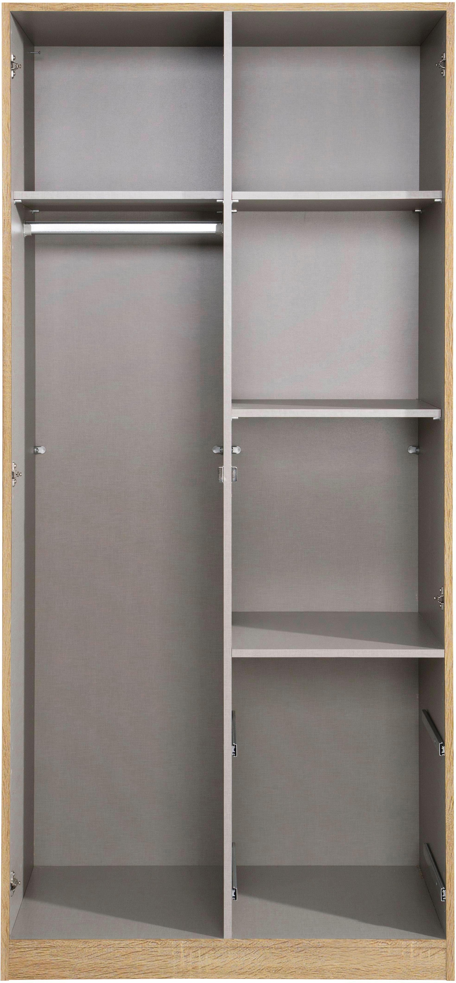 rauch Drehtürenschrank »Kleiderschrank Schrank Garderobe Schlafzimmer Büroschrank BUCHHOLZ«, (mit Schloss, in Breite 90, 135 und 180 cm), viel Stauraum, durchgehende Tür abschließbar MADE IN GERMANY
