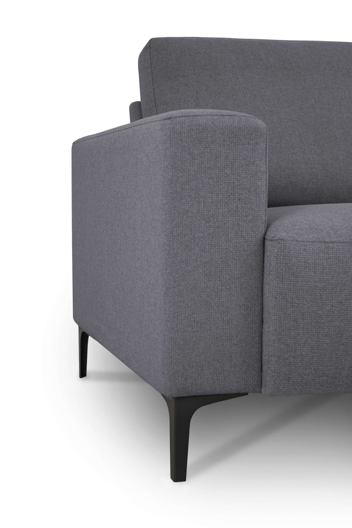 Home affaire Ecksofa »Tournon, L-Form, Breite 262 cm, Webstoff, Chenille«, Designsofa im nordischen Stil, Wellenunterfederung, Metallfüße