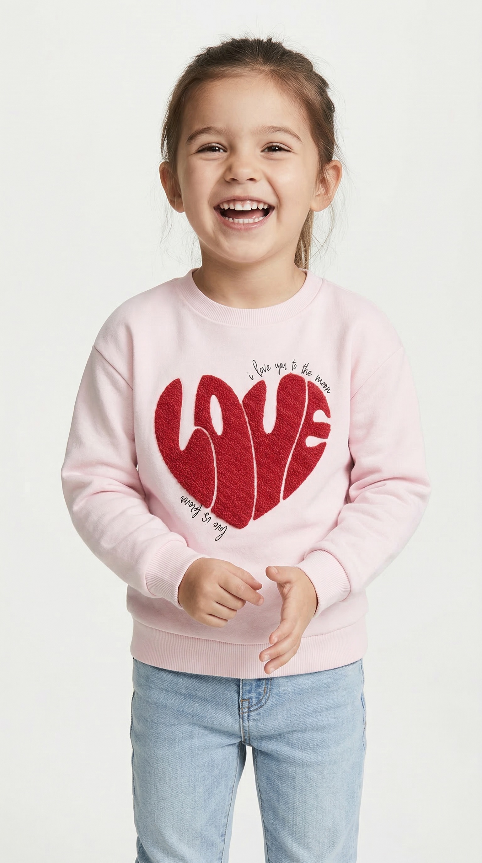 KIDS ONLY Sweatshirt »KOGLOVELY LIFE LS BOXY PRINTED SWT«, 1 tlg. in dezenter Boxy-Form

