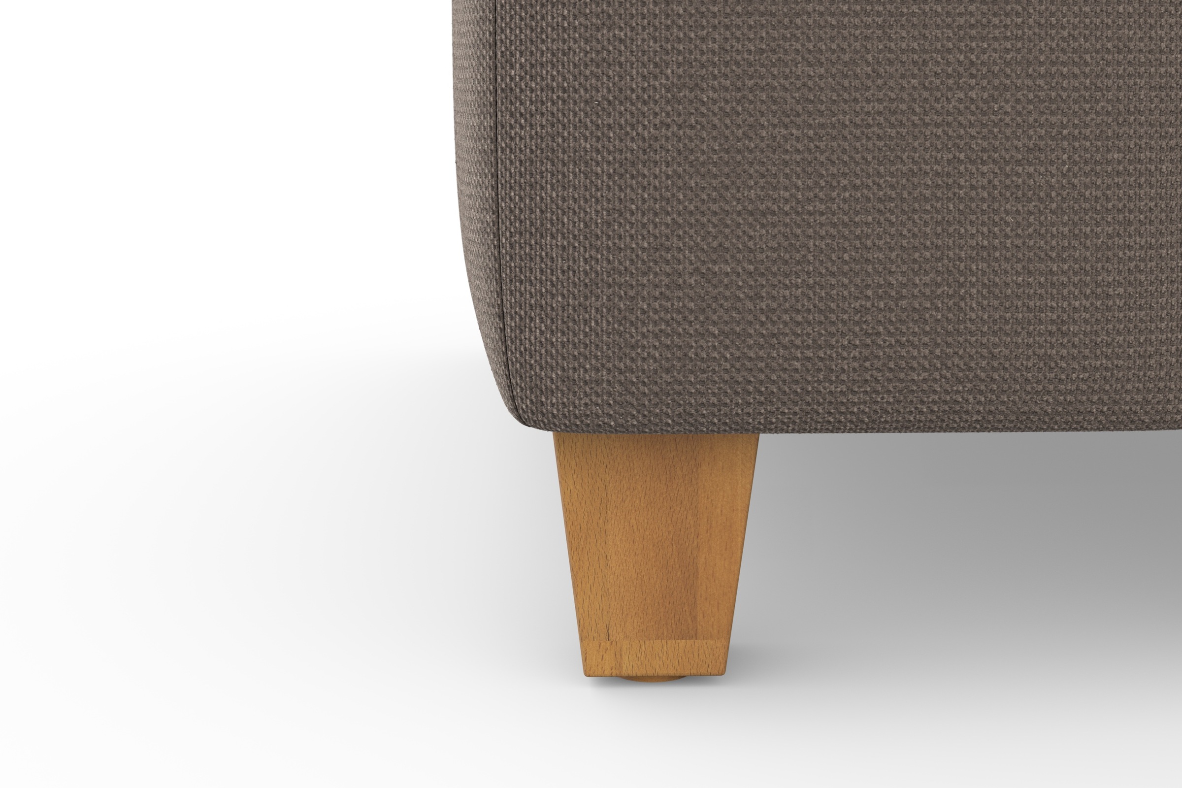 sit&more Ecksofa »Westham L-Form«, mit Recamiere, mit oder ohne Bettfunktion, Bettkasten, Füße Eiche