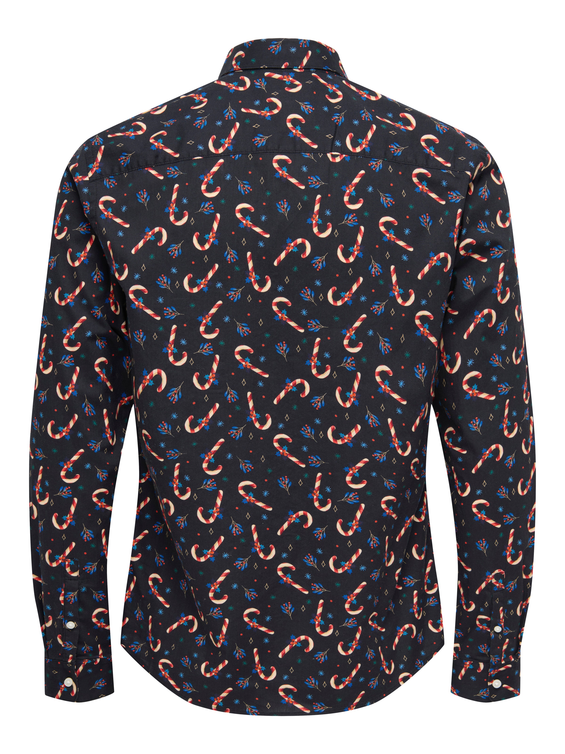 ONLY & SONS Langarmhemd »ONSELF XMAS AOP SLIM POPLIN LS SHIRT«