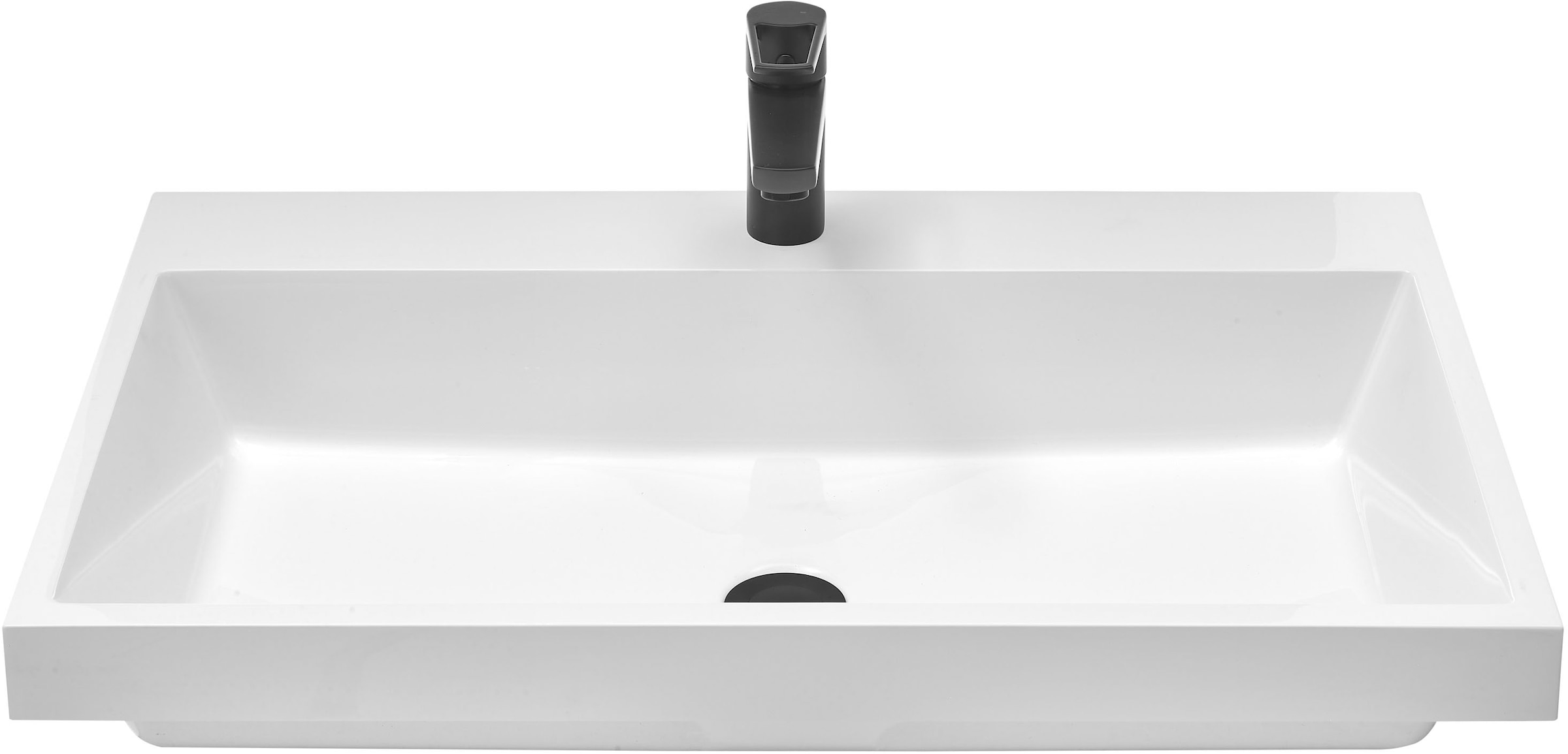 BASIC by Balculina Waschtisch »Memphis, Waschtisch BxHxT 110 x 54 x 53«, Breite 110 cm, mit Waschbecken, Softclose
