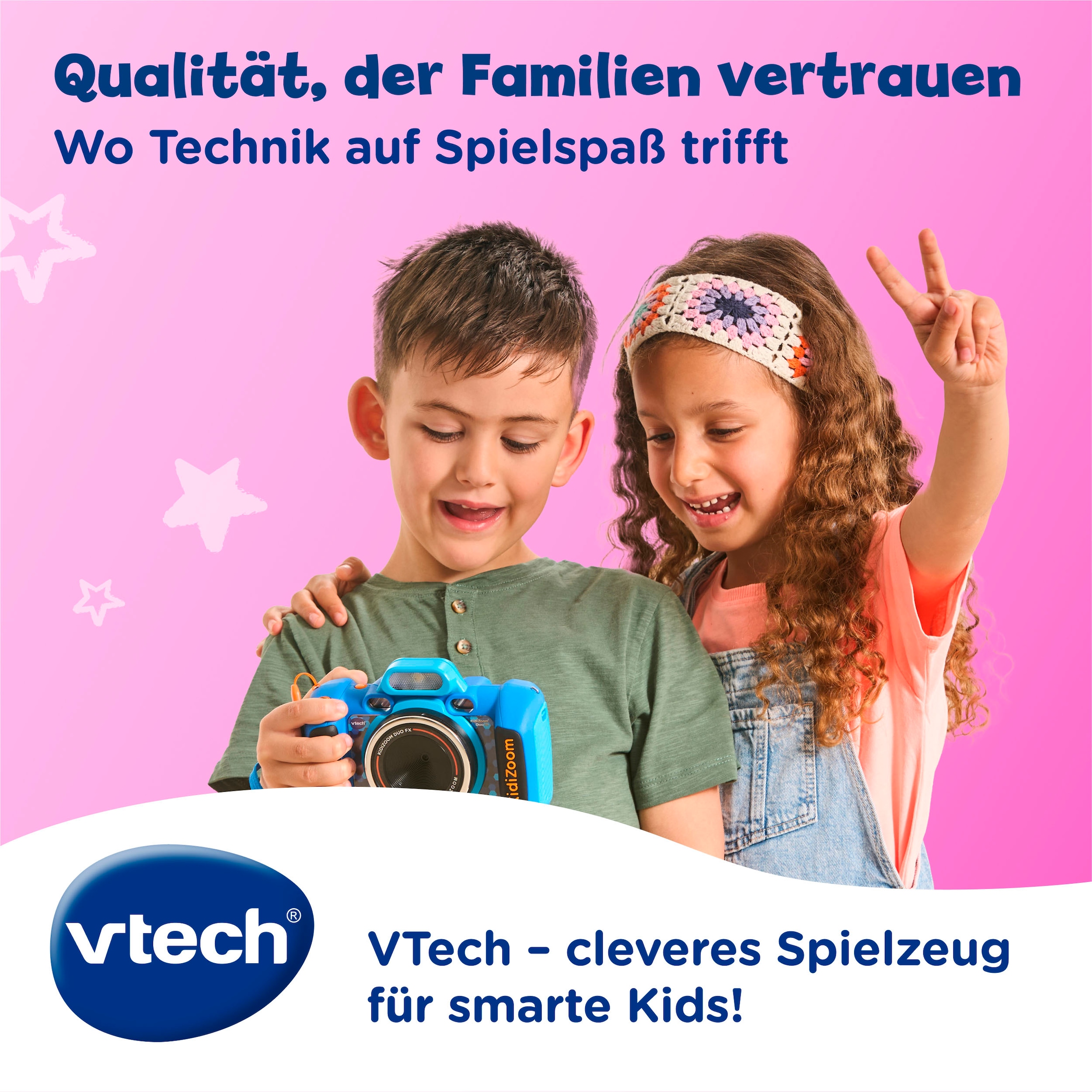 Vtech® Kinderkamera »KidiZoom Duo FX pink« , inkl. inkluisve Kopfhörer
