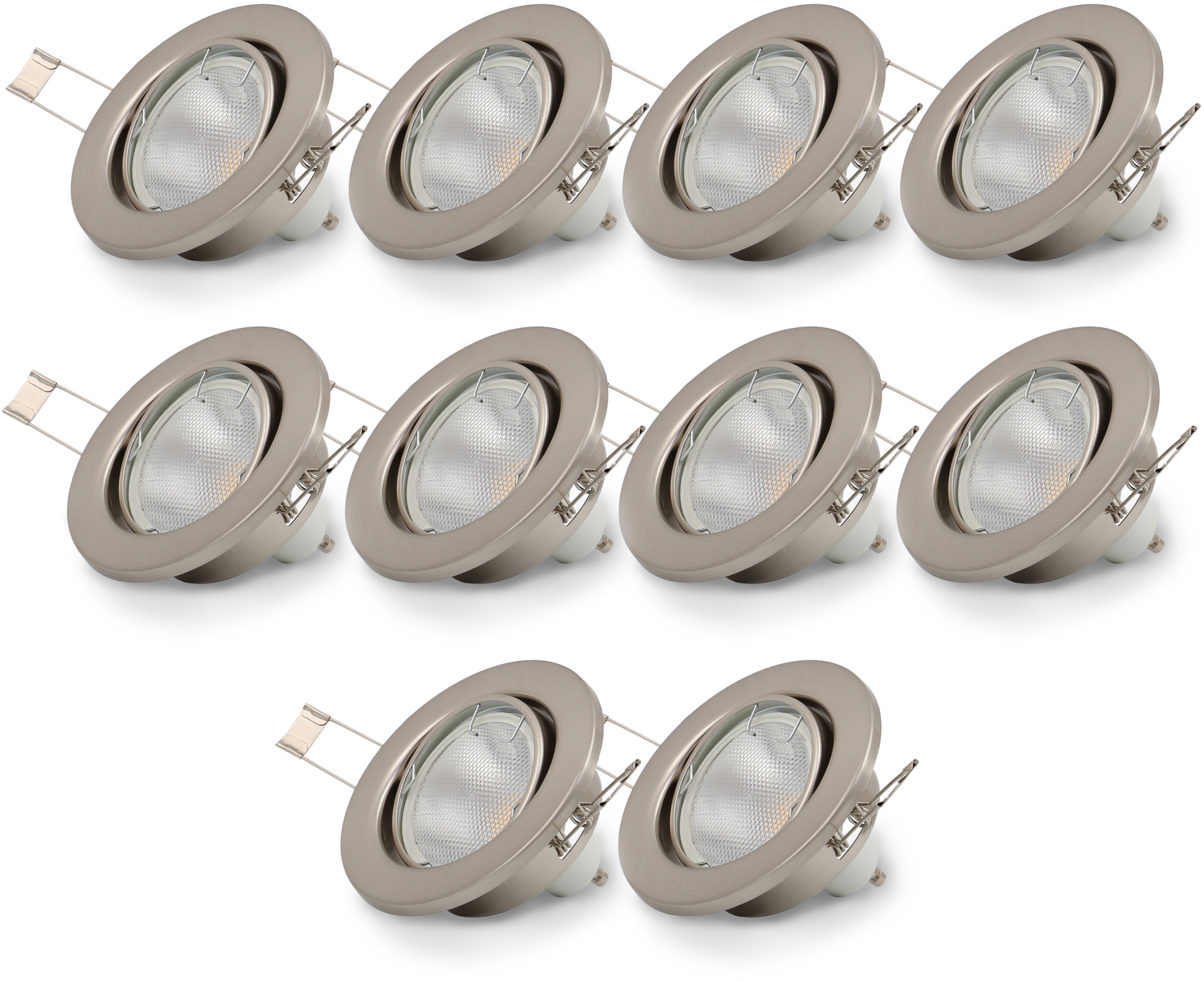 B.K.Licht LED Einbaustrahler, 10er Set, Schutzart IP23, inkl. Leuchtmittel günstig online kaufen
