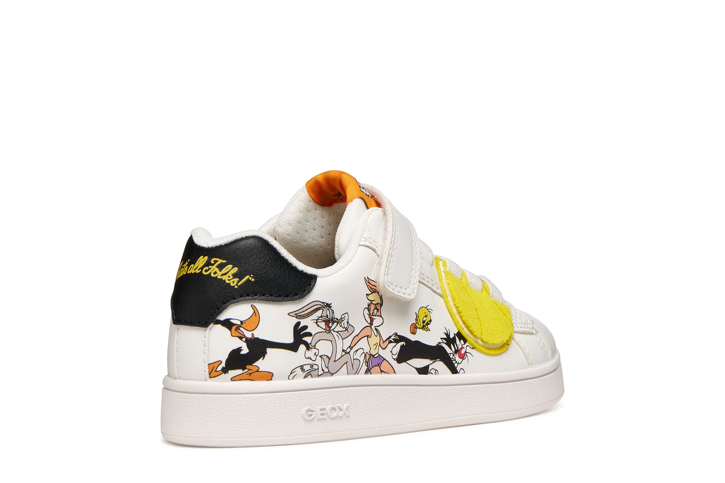 Geox Sneaker »J ECLYPER BOY«  Klettschuh mit Looney Tunes Motiv, Größenschablone zum Download