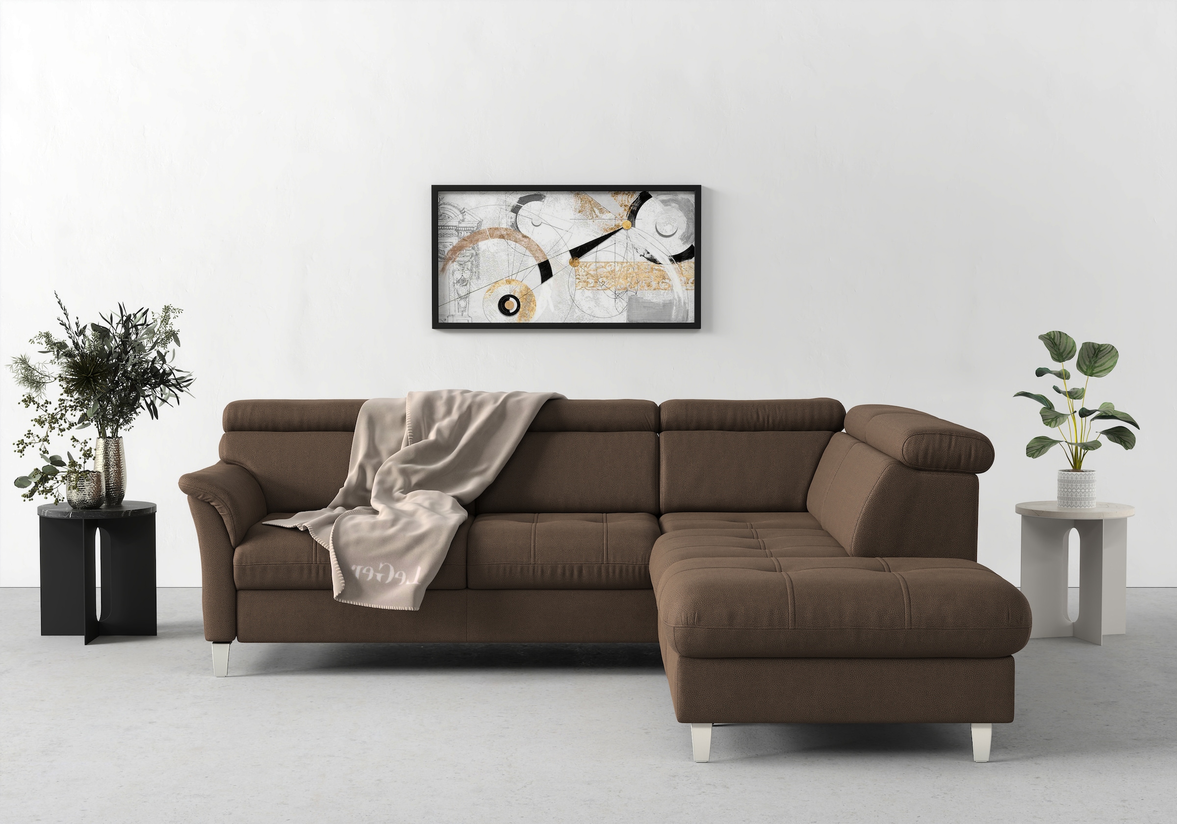 sit&more Ecksofa »Marano L-Form« inklusive Kopfteilverstellung, wahlweise m günstig online kaufen