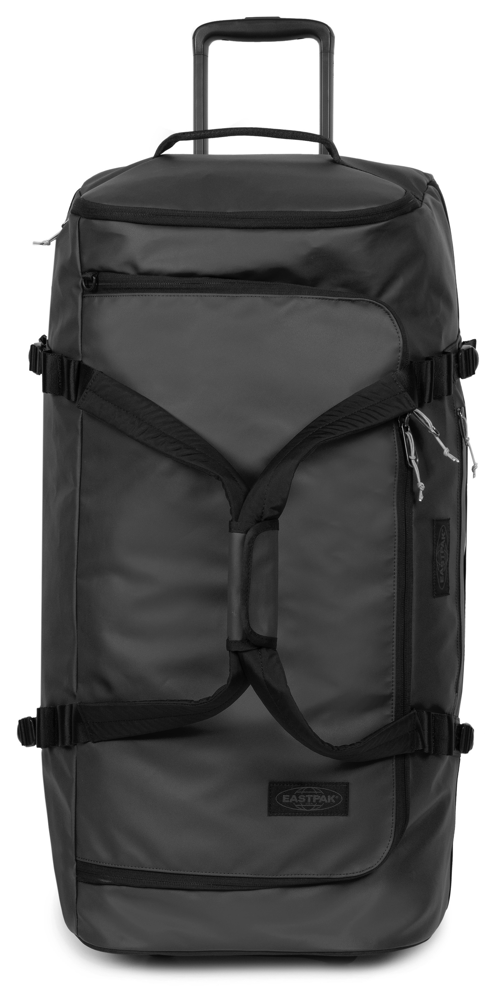 Eastpak Weichgepäck-Trolley »DUFFEL PACK WHEEL M TARP BLACK2«, 2 Rollen, Reisetasche mit Rollen Weichgepäck Koffer Aufgabegepäck