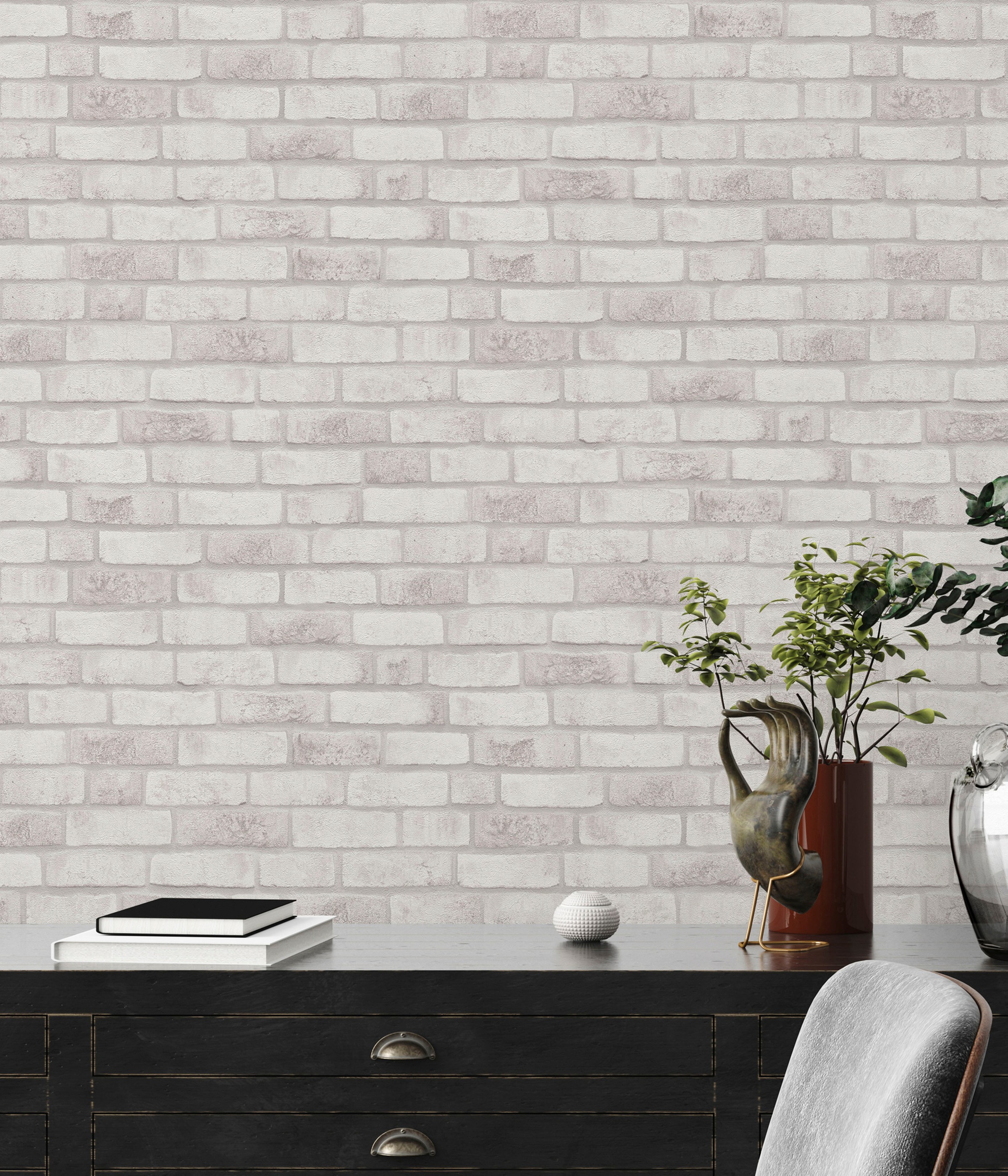 Livingwalls Tapete Stein-Optik Grau und Antrazitgrau 53 cm x 10,05 m AS-388 günstig online kaufen