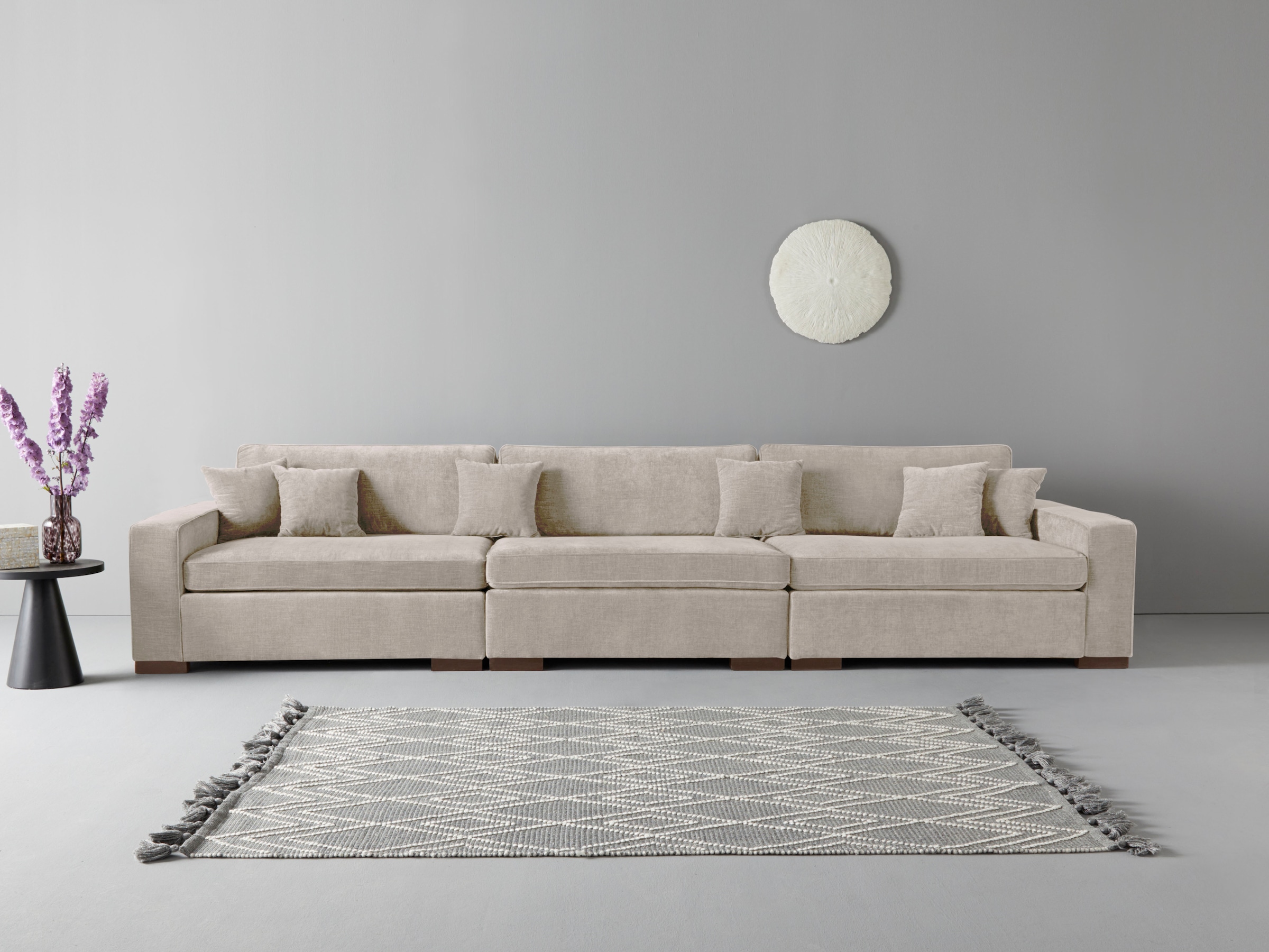 Home affaire 3-Sitzer »Skara XXL«, Lounge-Sofa XXL mit Federkern-Polsterung günstig online kaufen