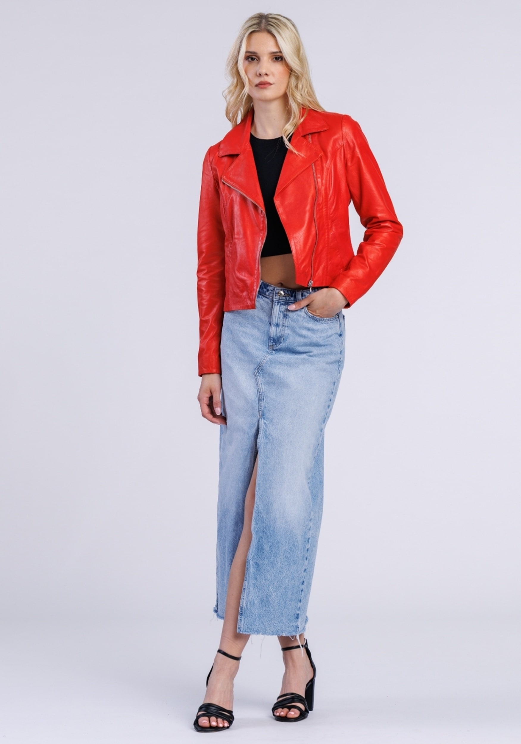 Freaky Nation Lederjacke »Lederjacke-FN«