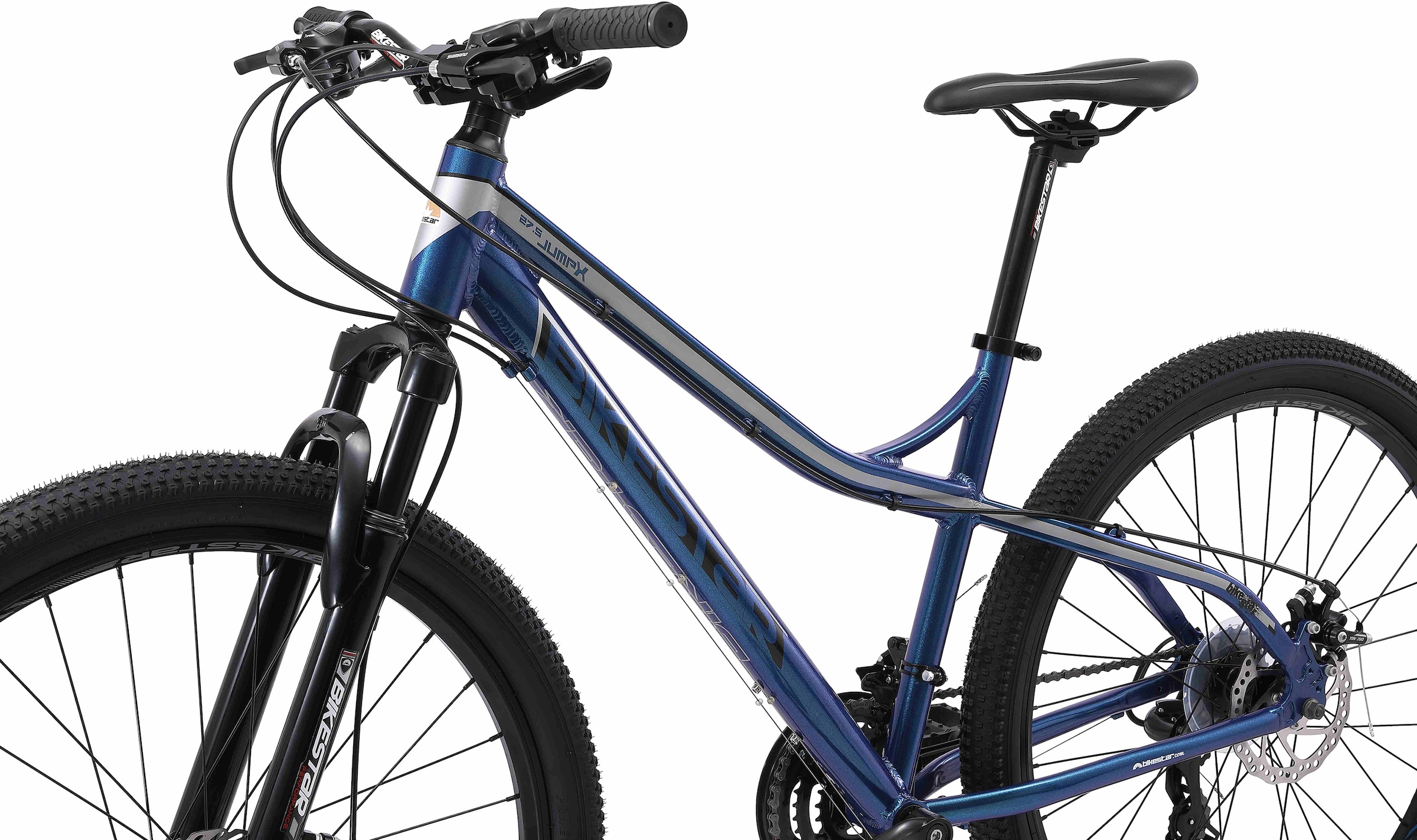 Bikestar Mountainbike, 21 Gang, Shimano, RD-TY300 Schaltwerk, Kettenschaltung, für Damen und Herren, Kettenschaltung
