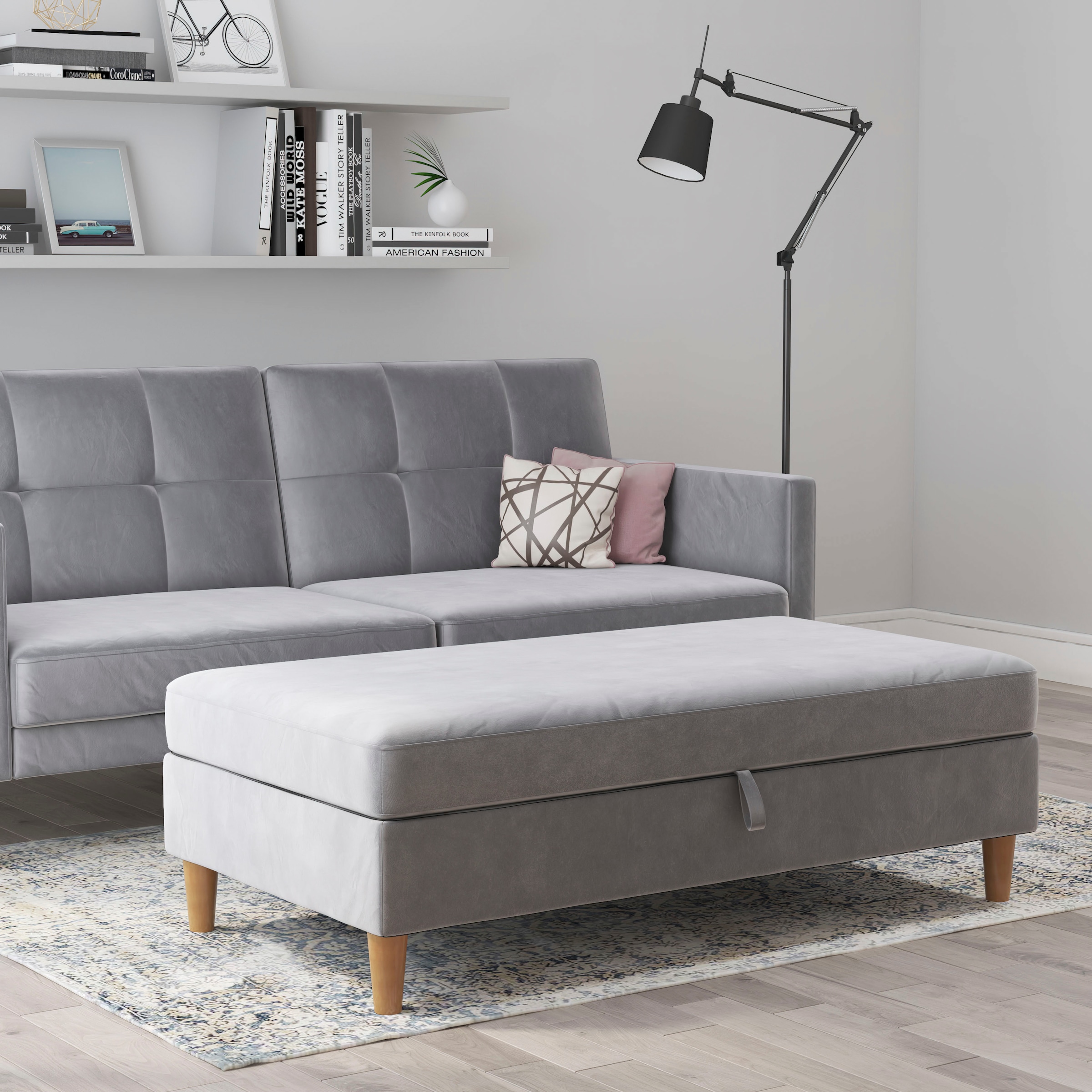 Dorel Home Stauraumhocker »Lilly«, (1 St.), mit Stauraum, frei in Raum stellbar, Sitzhöhe 43 cm