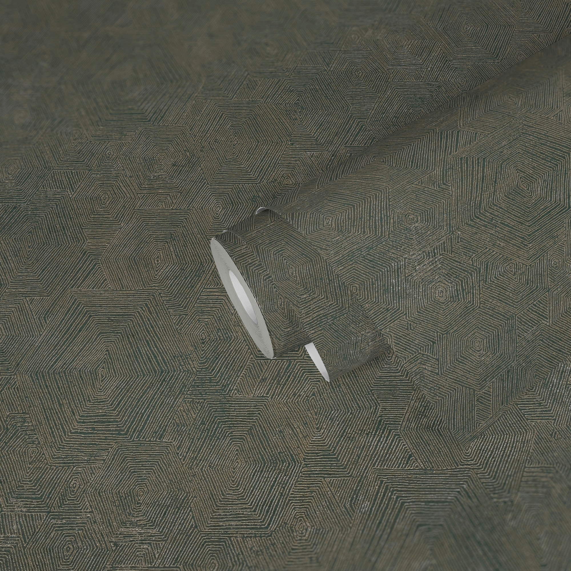 living walls Vliestapete »My Home My Spa« Motiv | geometrisch | grafisch leicht strukturiert Geometrische Tapete Grafik Tapeten Wohnzimmer Schlafzimmer Küche Optik