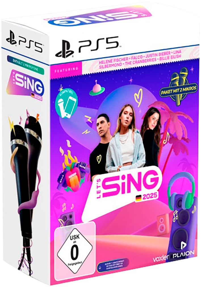 Spielesoftware »Let's Sing 2025 German Version«, PlayStation 5