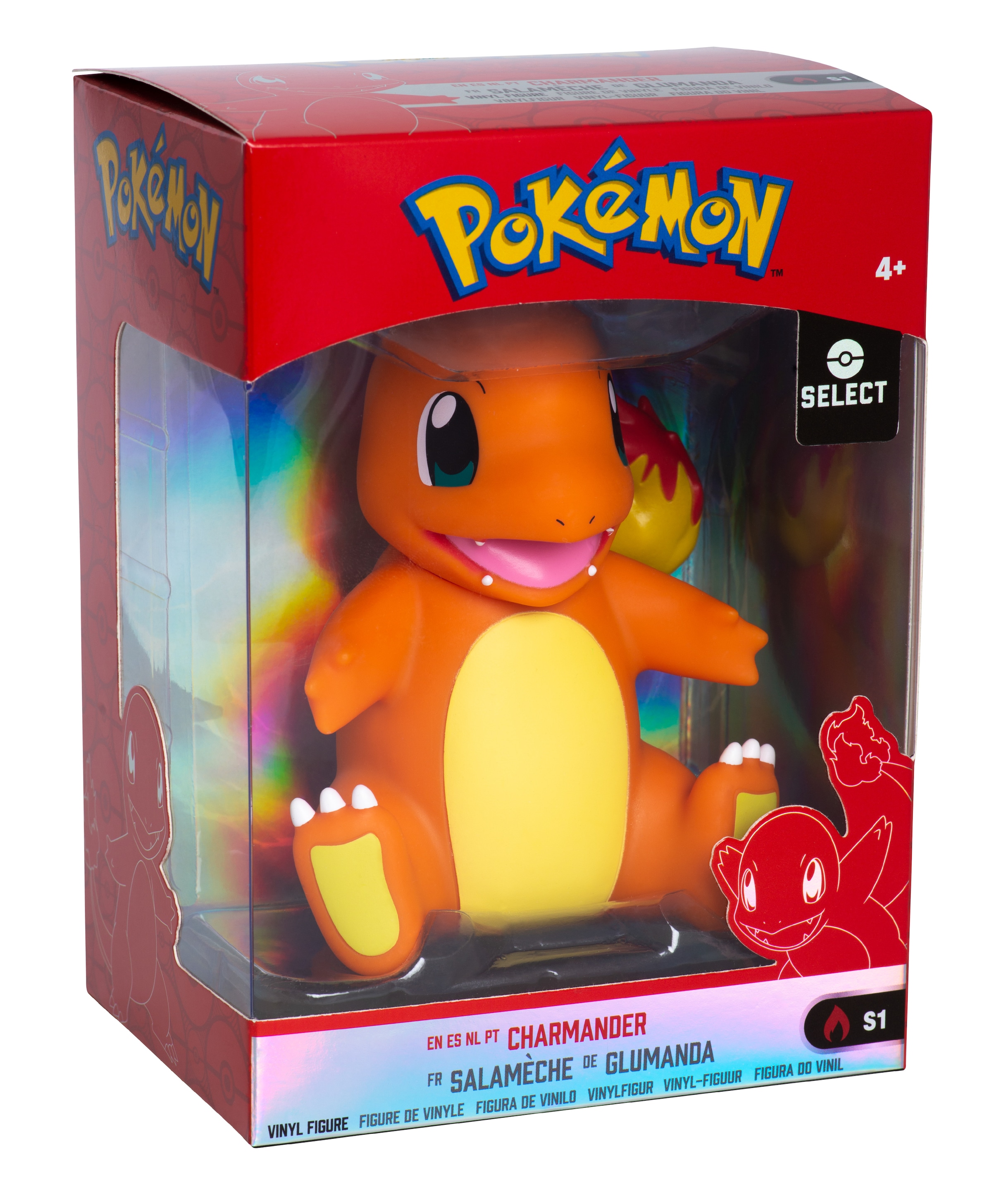 Jazwares Merchandise-Figur »Pokémon - Glumanda - Vinyl Figur 10 cm«, (1 tlg.), aus Vinyl