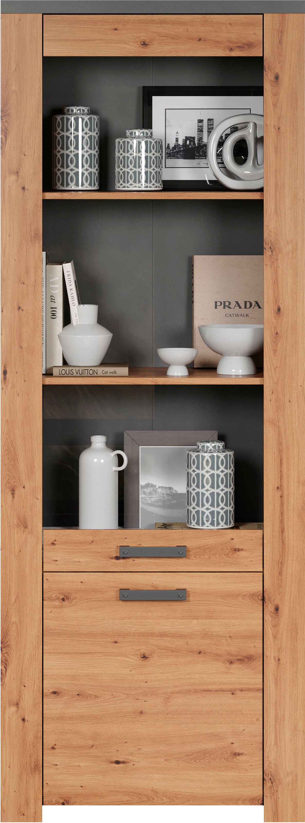 Home affaire Vitrine »Ambres«, (1 St.), mit Glastür, Breite 73 cm, Türanschlag links oder rechts