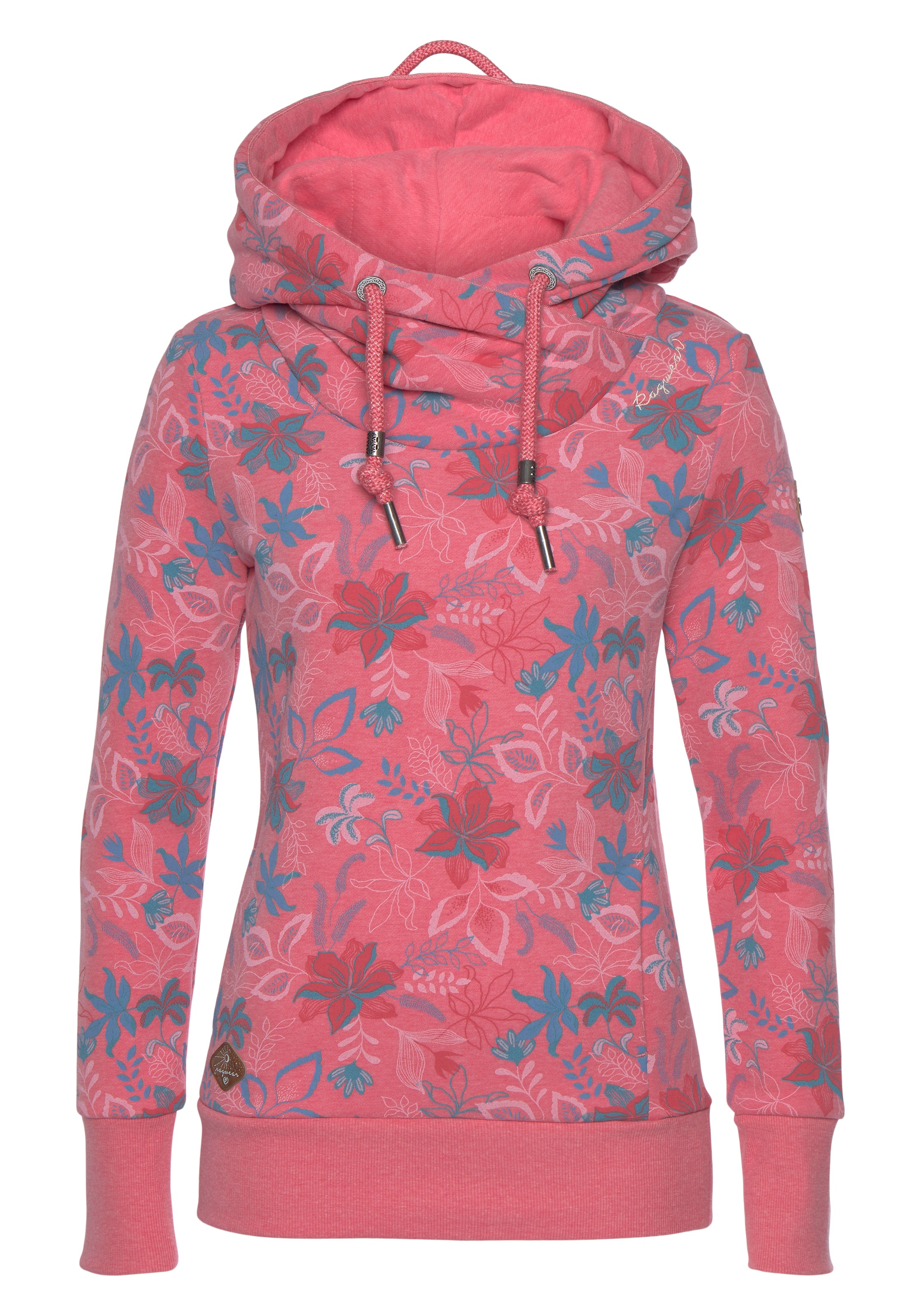 Ragwear Sweater »GRIPY FLOWERS O«, Hoodie mit floralem All Over-Druck