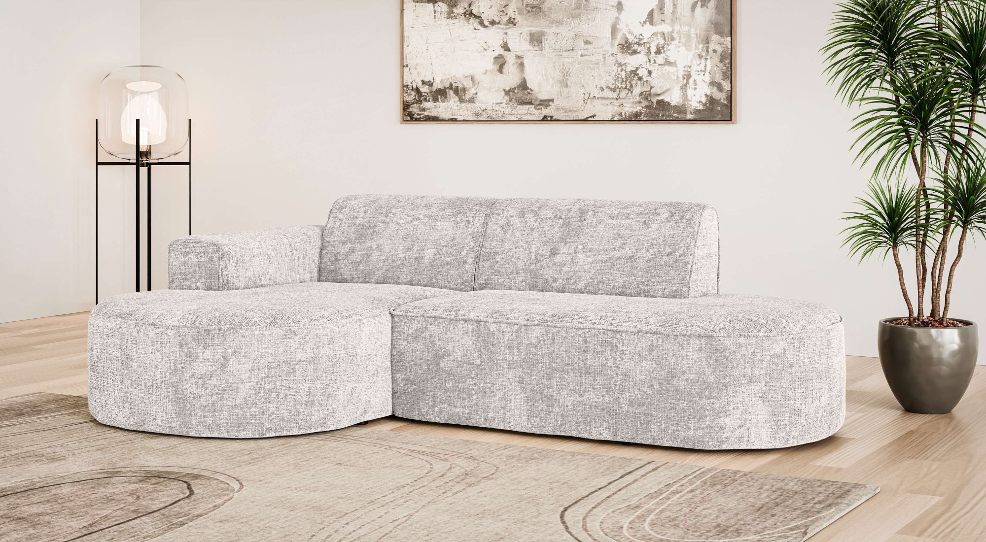 OTTO home Ecksofa »ADELLA XL Design-Sofa mit Recamiere rechts/links, 263/15 günstig online kaufen