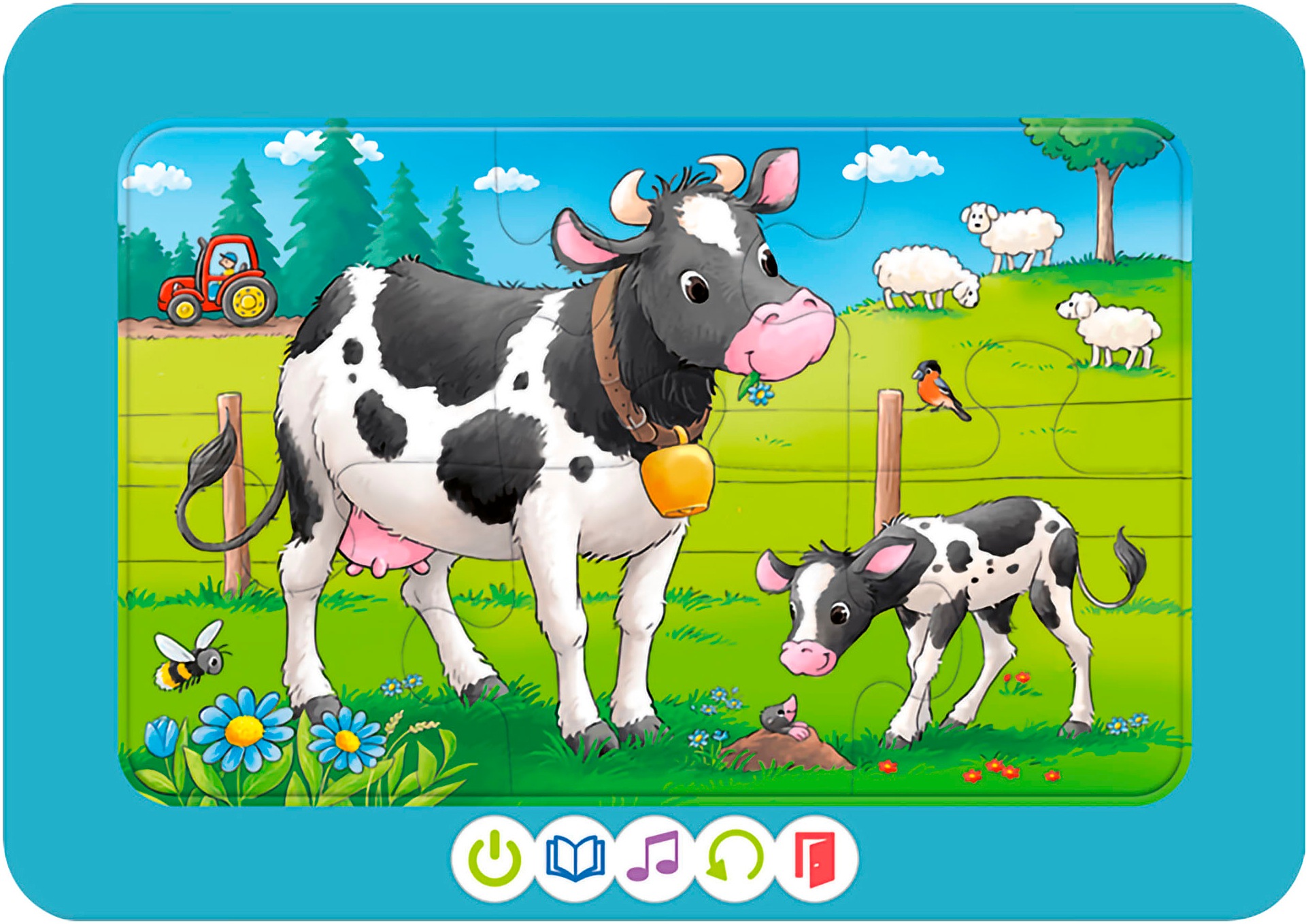 Ravensburger Puzzle »tiptoi® 3 erste Puzzles: Bauernhoftiere«, Made in Europe