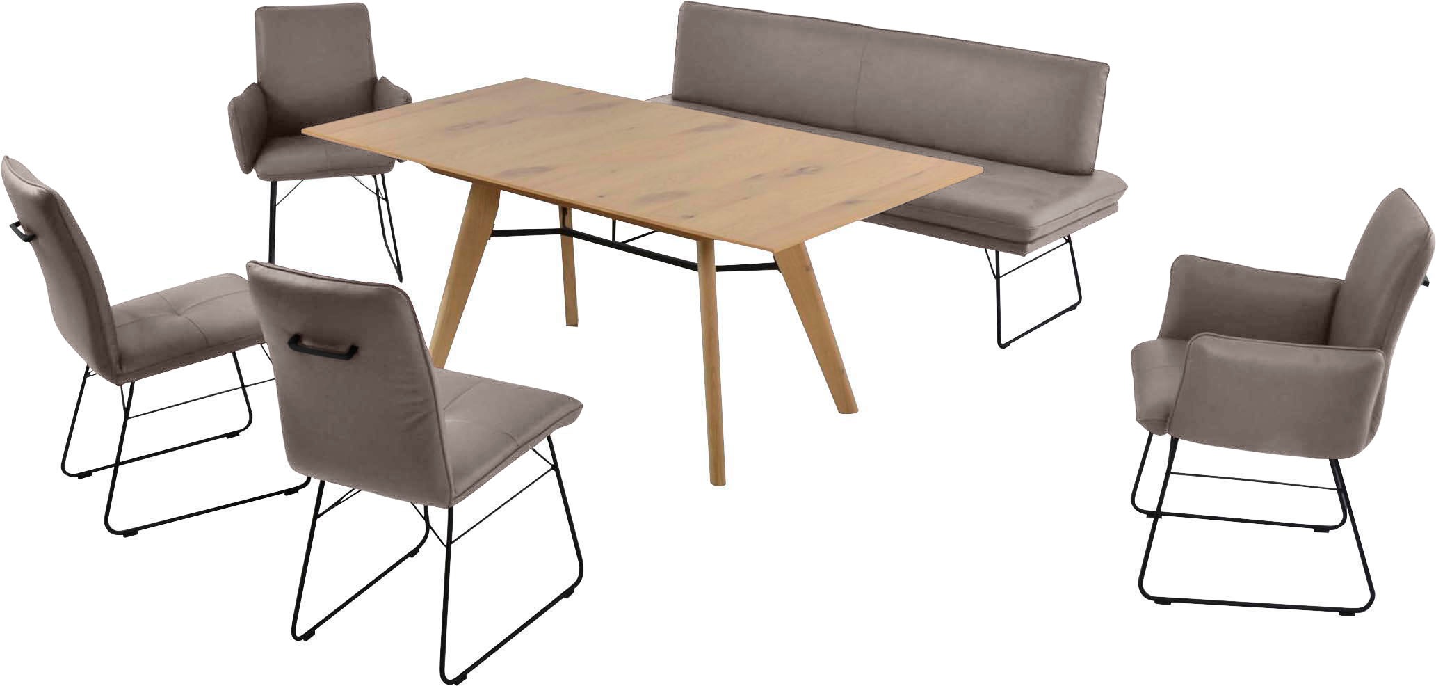 K+W Komfort & Wohnen Essgruppe »Giacomo IV« 6 Stk. tlg. Polsterbank in 2 Gr günstig online kaufen