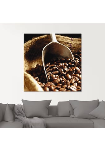Glasbild »Kaffee«, Getränke, (1 St.)