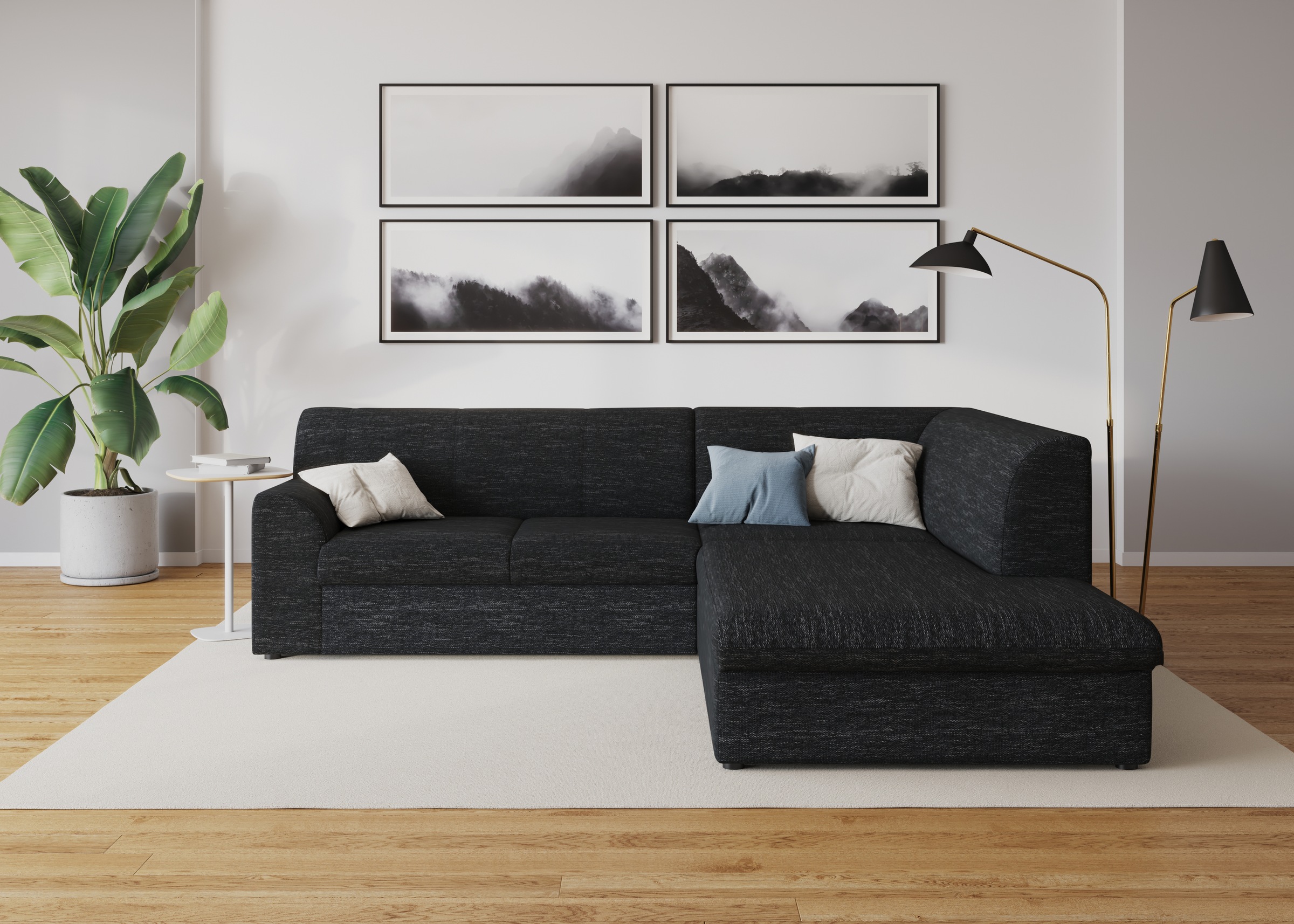 DOMO collection Ecksofa »Topper zeitlos elegant, kompakte Stellmaße, OTTOs günstig online kaufen