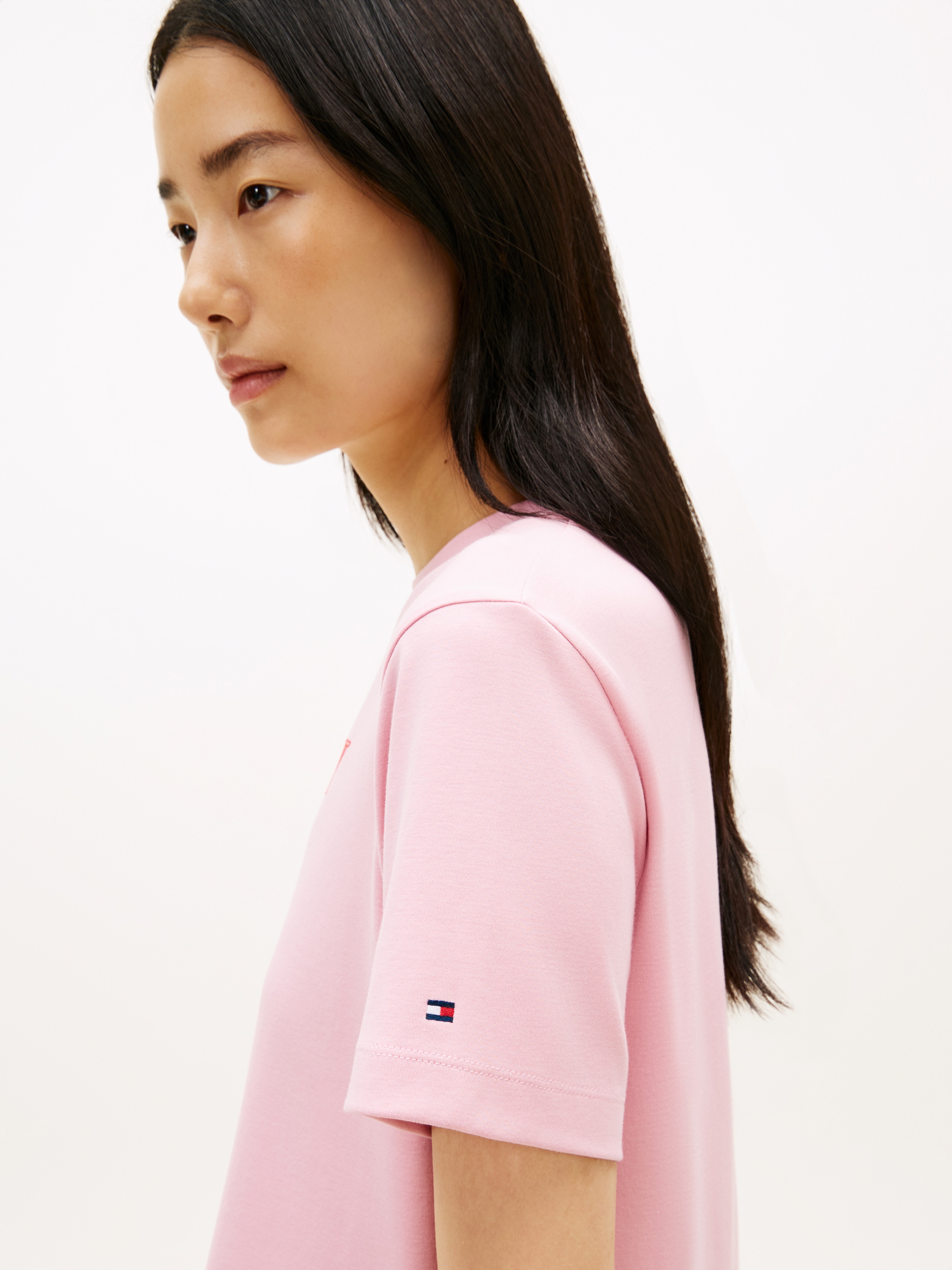 Tommy Hilfiger Kurzarmshirt »TILT GRAPHIC REG C-NK SS TEE« mit großem Logo-Print