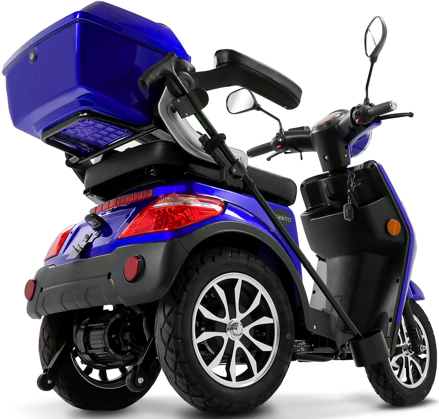 25 Topcase) Akku«, W, im Elektromobil 25 Rolektro jetzt (mit 1000 km E-Trike »Rolektro /h, Lithium %Sale V.3,