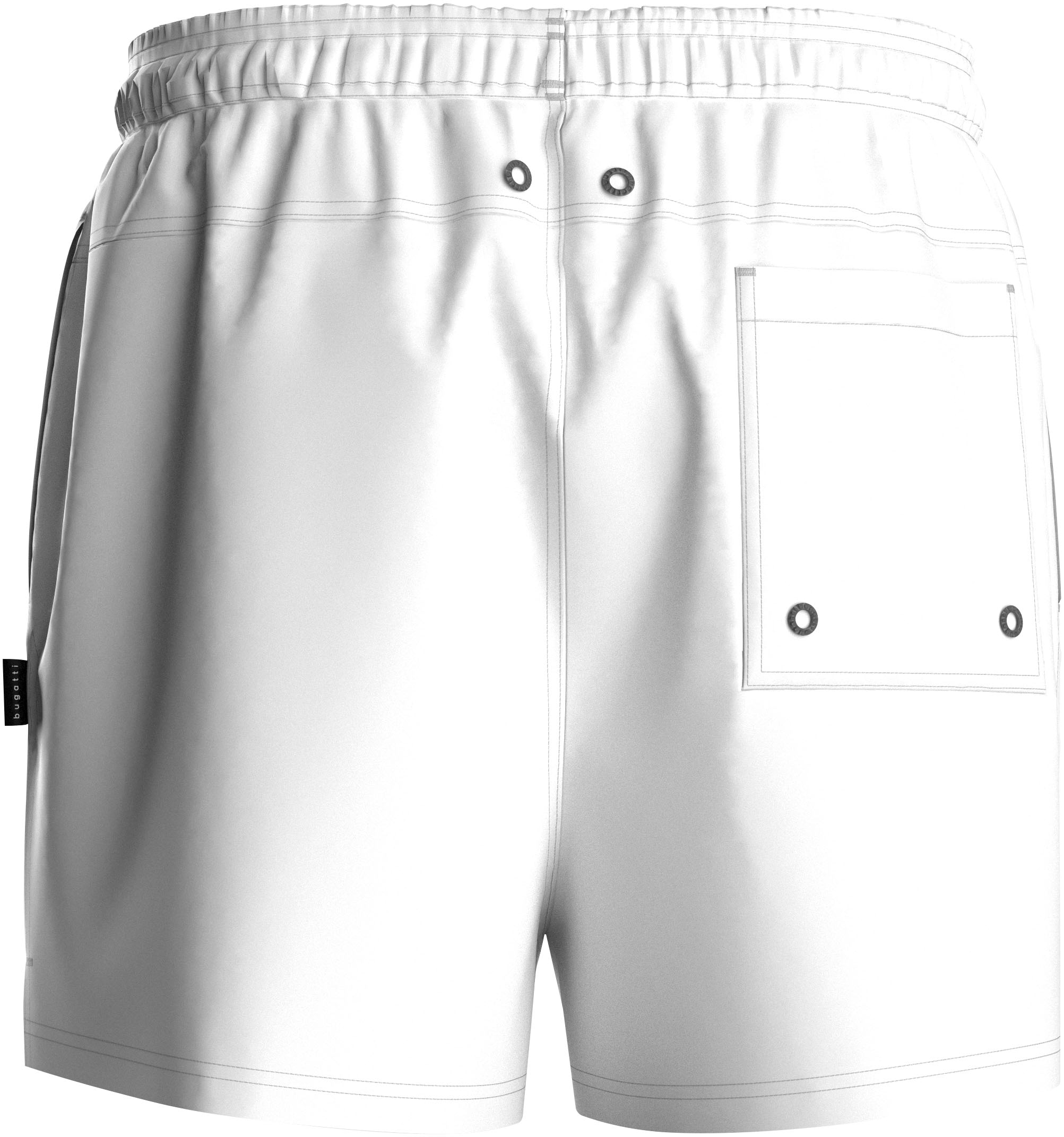 bugatti Badeshorts, mit Markenschriftzug an den Kordeln