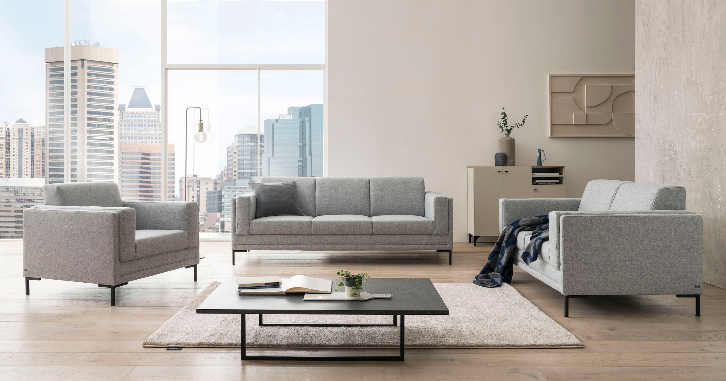 LOOKS by Wolfgang Joop 3-Sitzer »LOOKS VII« klare Linien, edles Design