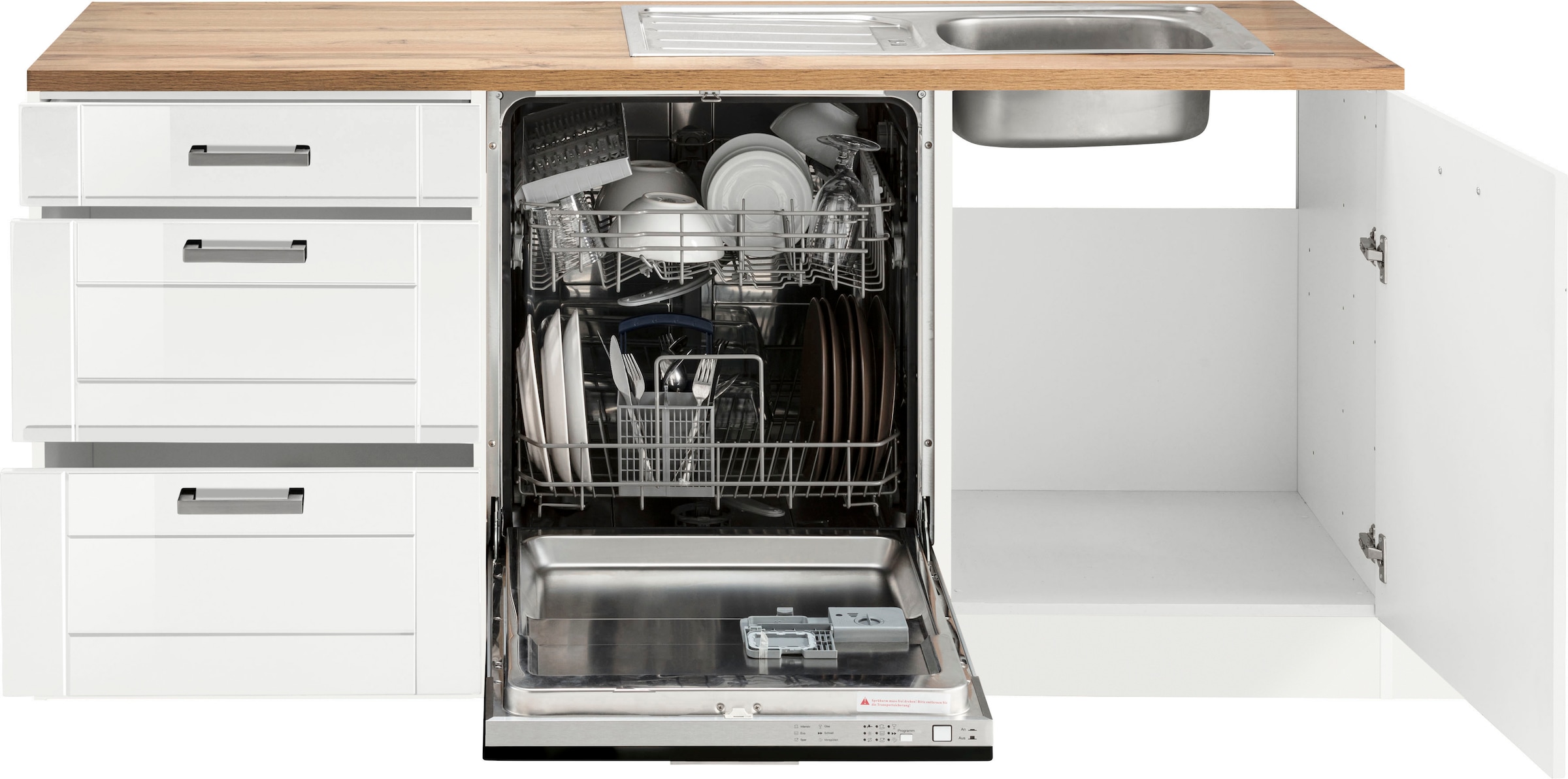 KOCHSTATION Winkelküche »KS-Tinnum«, ohne E-Geräte, Stellbreite 240/270 cm