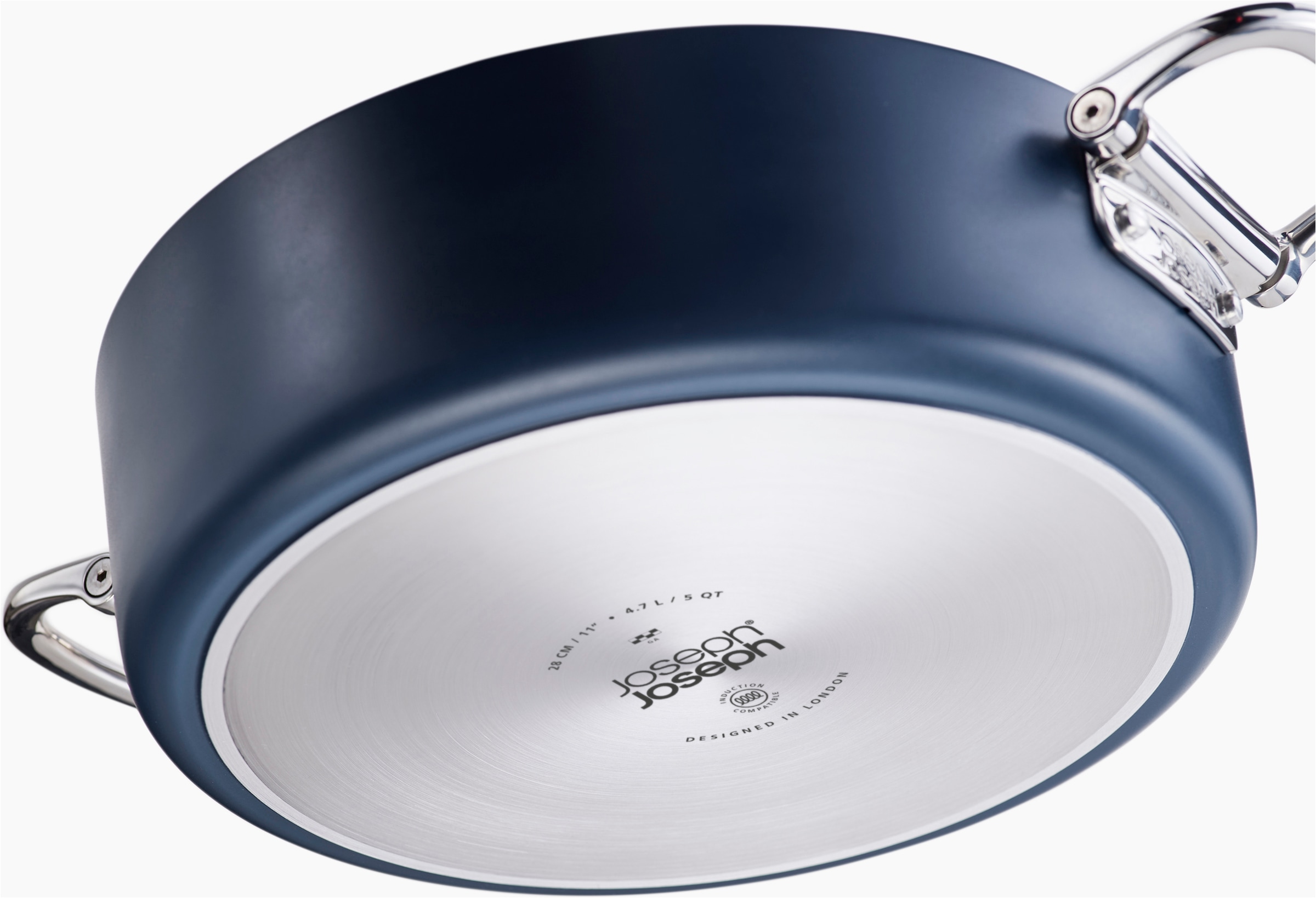 Joseph Joseph Schmortopf »Space 28 cm flacher Topf« Set, Topf inkl. Deckel, 2 tlg. Keramik