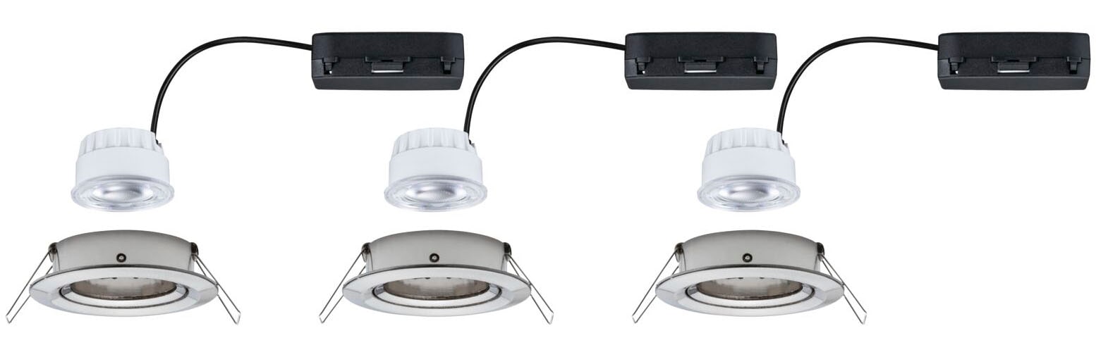 Paulmann LED Einbauleuchte »LED Einbauleuchte Nova Coin rund 84mm 50°«, 3 flammig, Leuchtmittel LED-Modul | LED fest integriert
