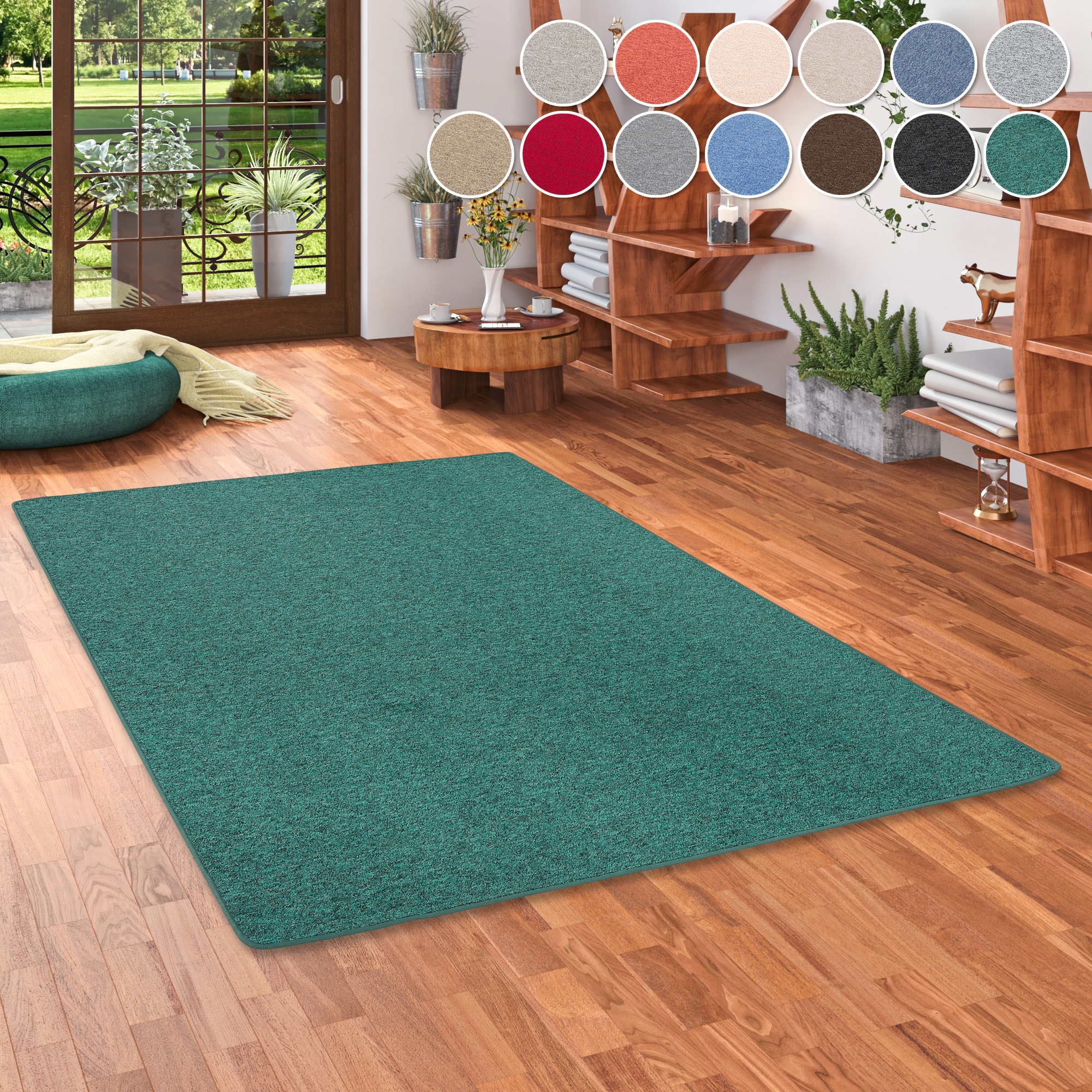 my home Teppich »Fortis, Schlinge, Made in Netherlands«, rechteckig, 5 mm H günstig online kaufen