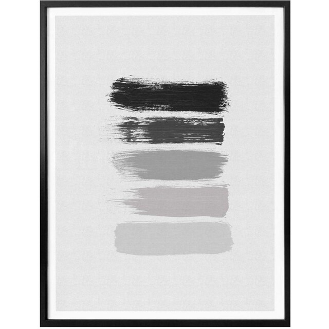 Wall-Art Poster »50 Shades of Grey Schwarz Grau«, Grafik, (1 St.), Poster,  Wandbild, Bild, Wandposter auf Rechnung bestellen