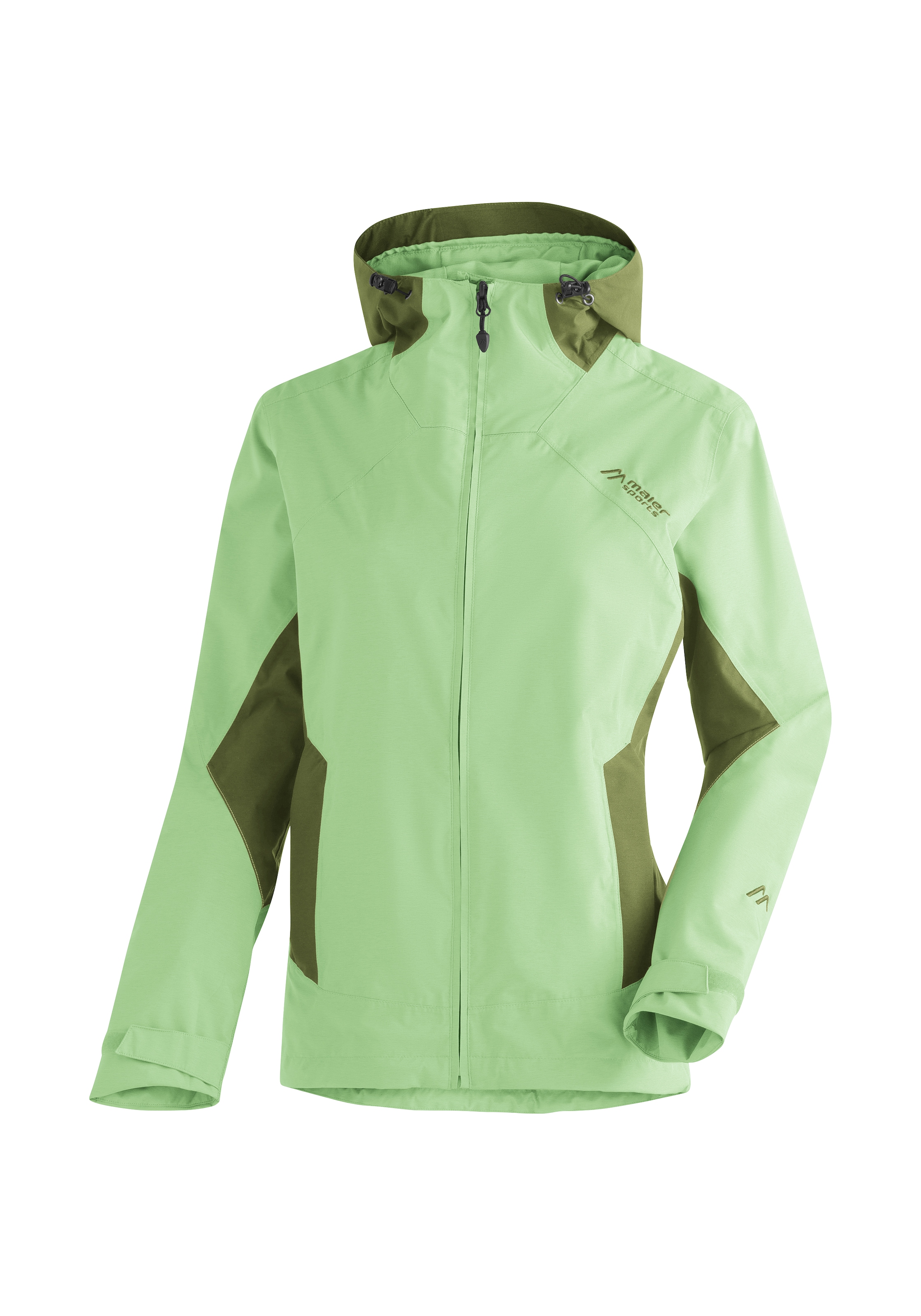 Maier Sports Outdoorjacke »Partu rec W«, Damen Funktionsjacke, wasserdichte Regenjacke mit Kapuze, Wanderjacke