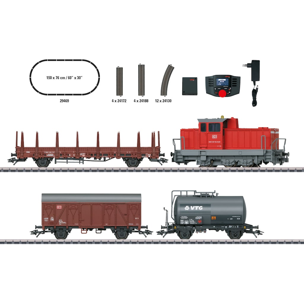 Märklin Modelleisenbahn-Set »Digital-Startpackung "Moderner Rangierbetrieb" - 29469«