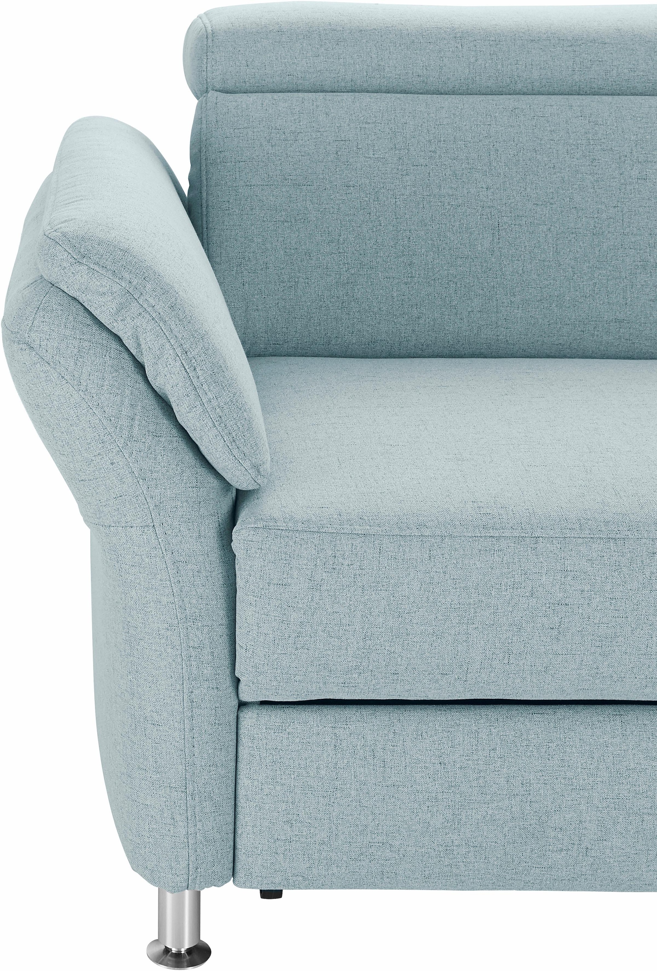 sit&more Ecksofa »Avignon L-Form«, Kopfteilverstellung, wahlweise mit Bettfunktion und Bettkasten